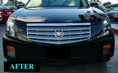 Chrome Grille Kit for 2003-2007 Cadillac CTS - Direct Fit Replacement Grille for 2004 2005 2006 Models (03 04 05 06 07) - Sporty Front End Upgrade for Enhanced Style & Performance