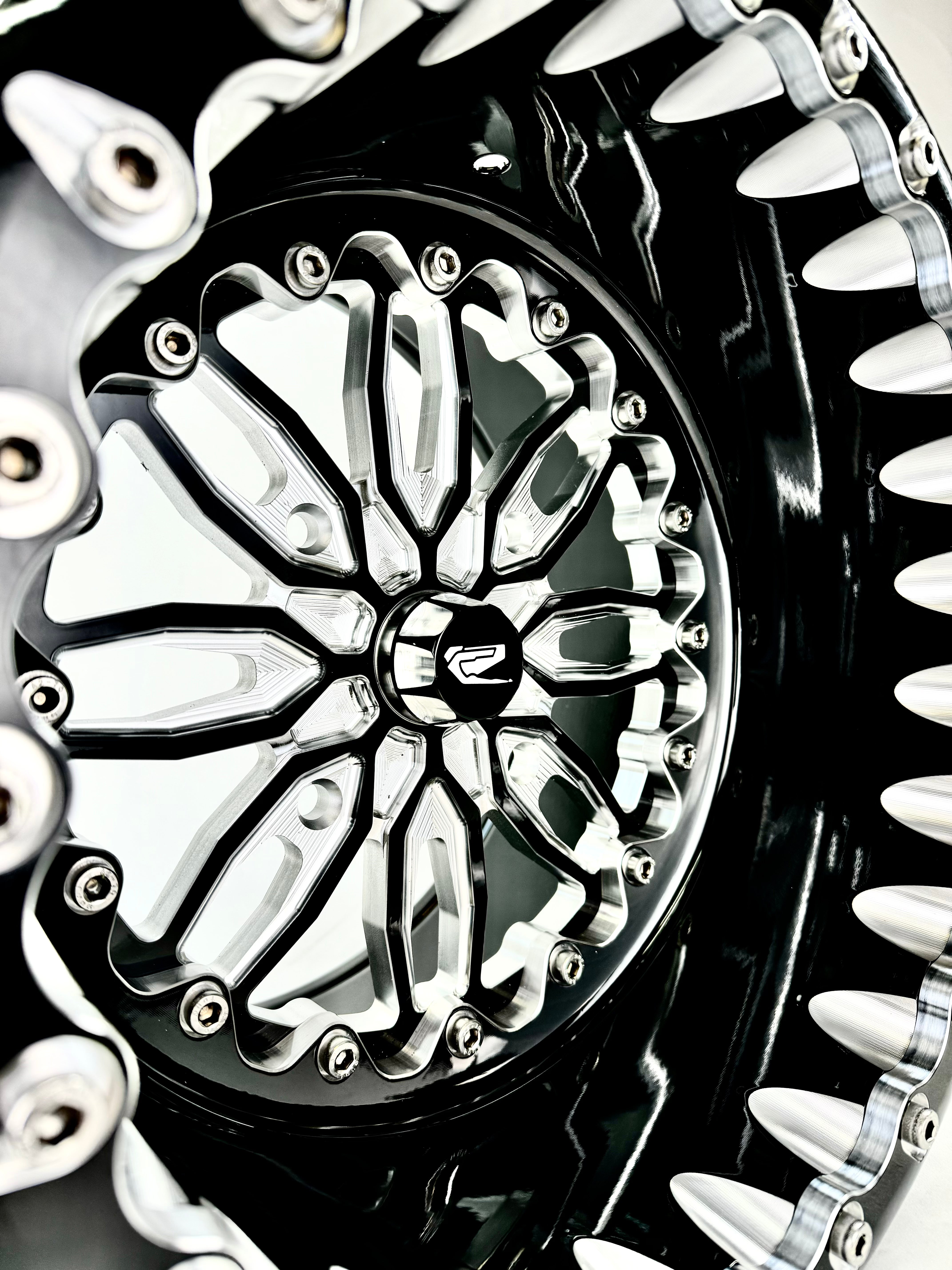 Icon FF Forged Beadlock Wheels - Gloss Black Finish | Premium Off-Road Rims for Trucks & SUVs | Ideal for Trail Riding & Off-Road Adventures