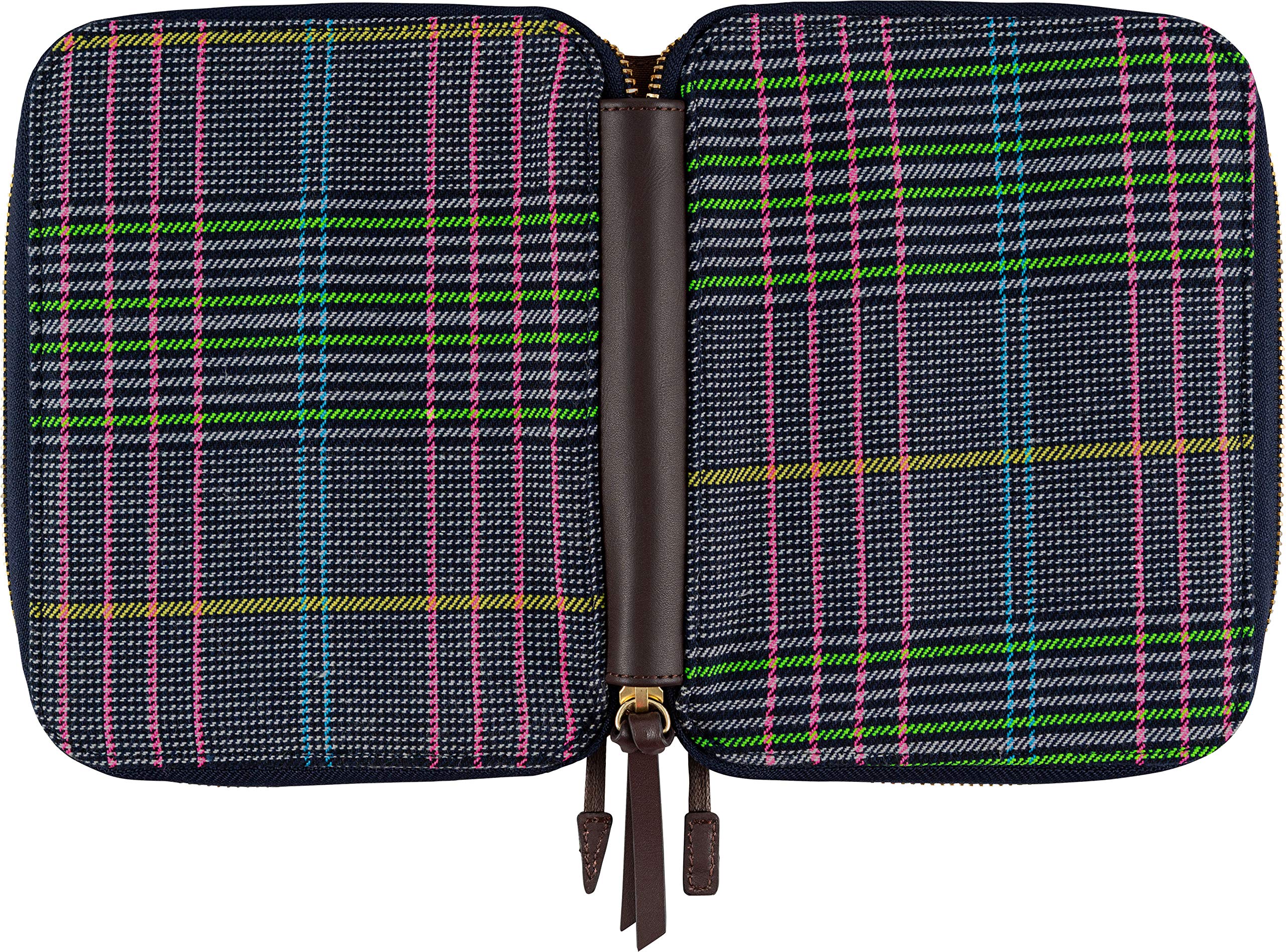 Hobonichi Techo Original A6 Planner Cover - Neon Tartan Design | Durable & Stylish Daily Organizer for Journaling, Planning & Note-Taking | Perfect for Students, Professionals & Creative Writers