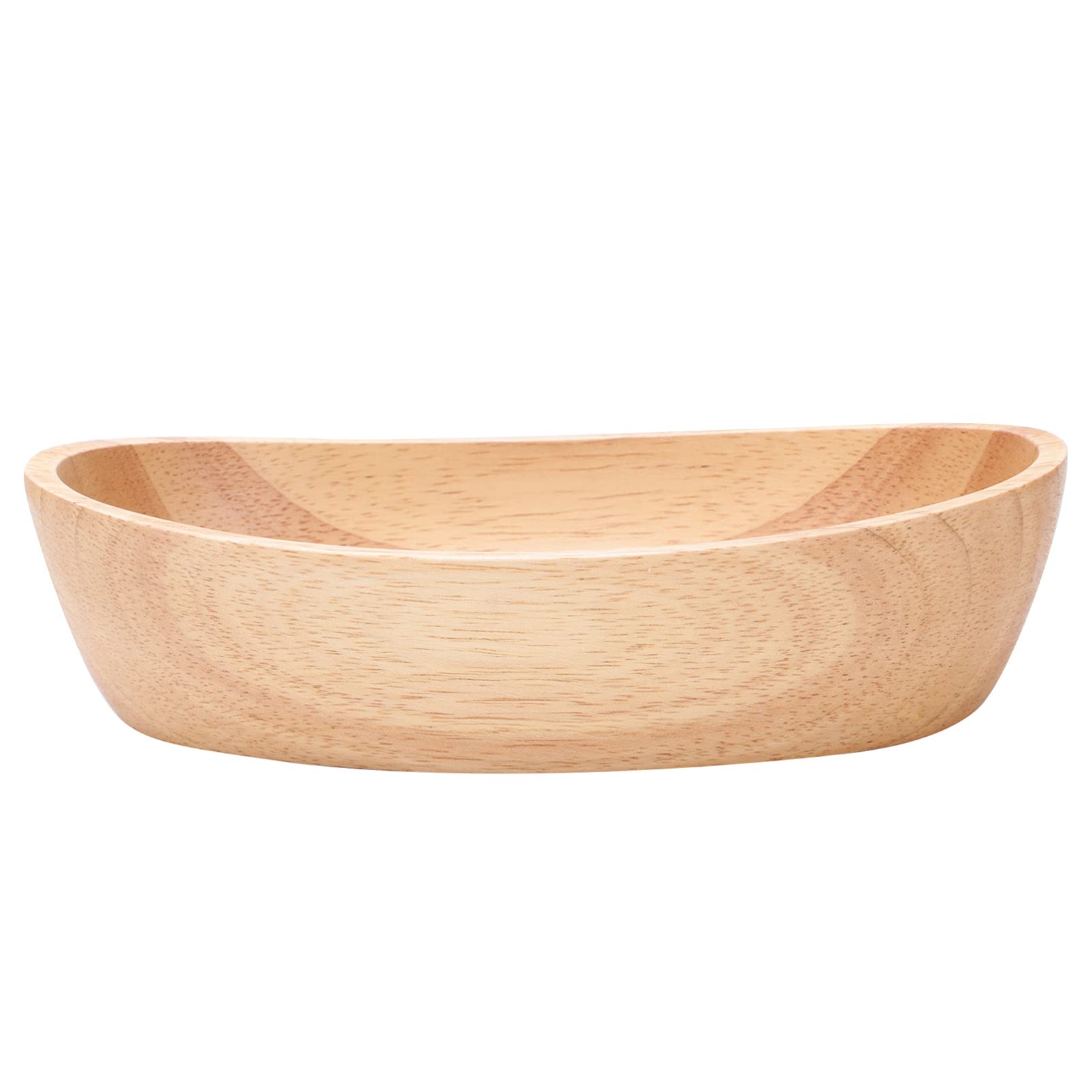 Jojofuny Wooden Fruit Bowl - Natural Wood Serving Basket for Fruits, Vegetables, Candy, Nuts, Bread & Snacks - Kitchen Counter Storage & Display Tray - Perfect for Dining Tables, Pantry Organization & Party Serving