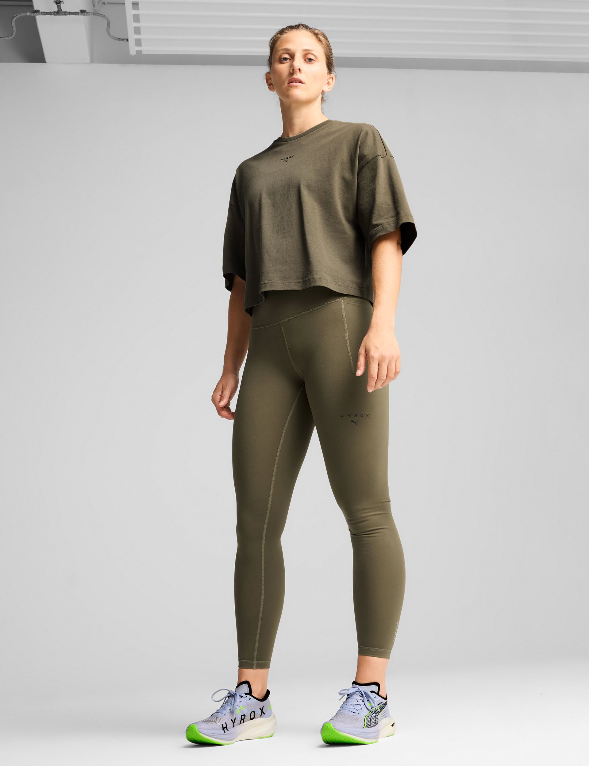 Puma x Hyrox Oversized T-Shirt - Loden Green | Men's Athletic Training & Gym Wear | Perfect for Workouts & Casual Street Style
