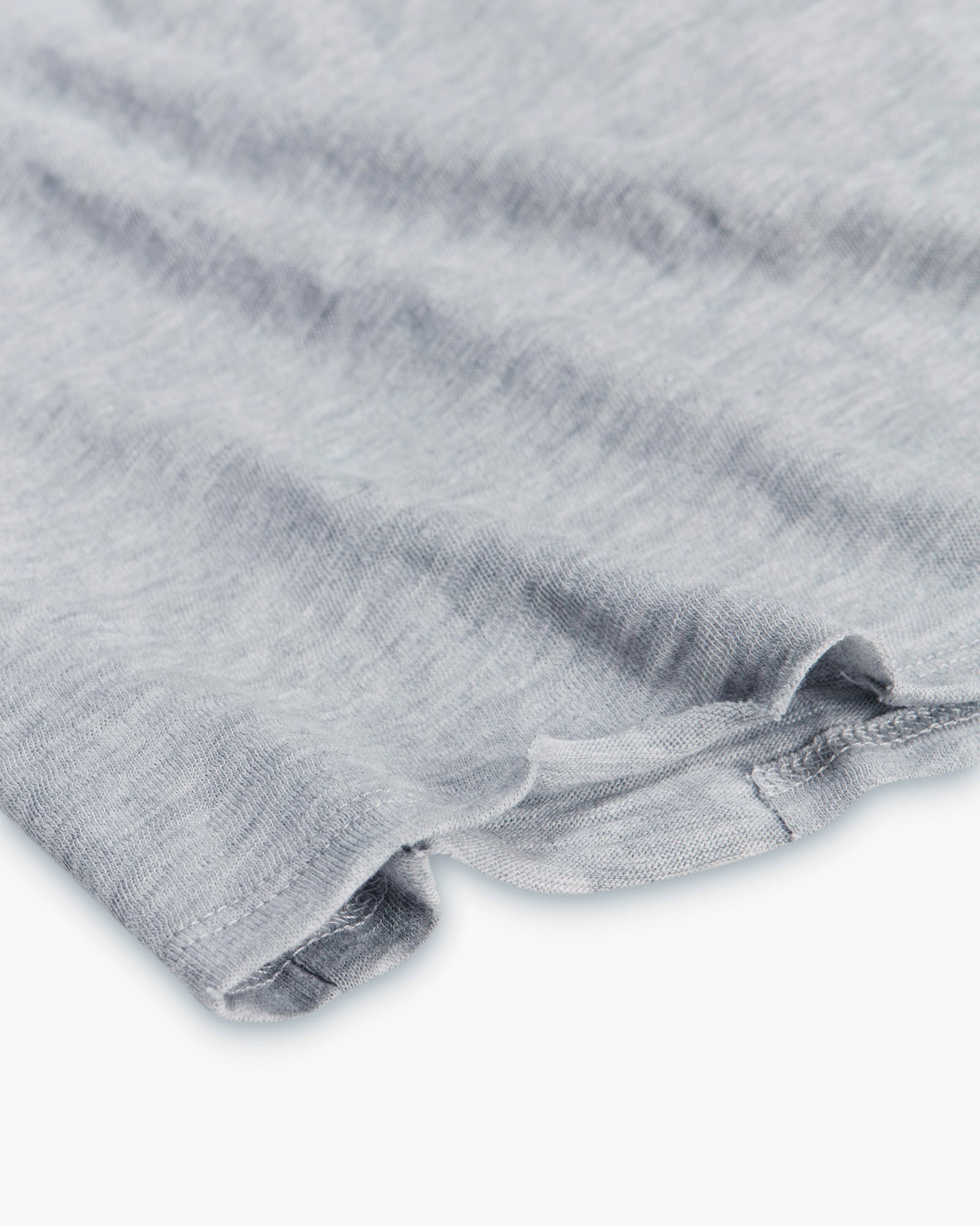 Distressed Slub Jersey Long Sleeve T-Shirt - Heather Grey | Vintage Washed Tee for Casual Wear & Street Style Outfits