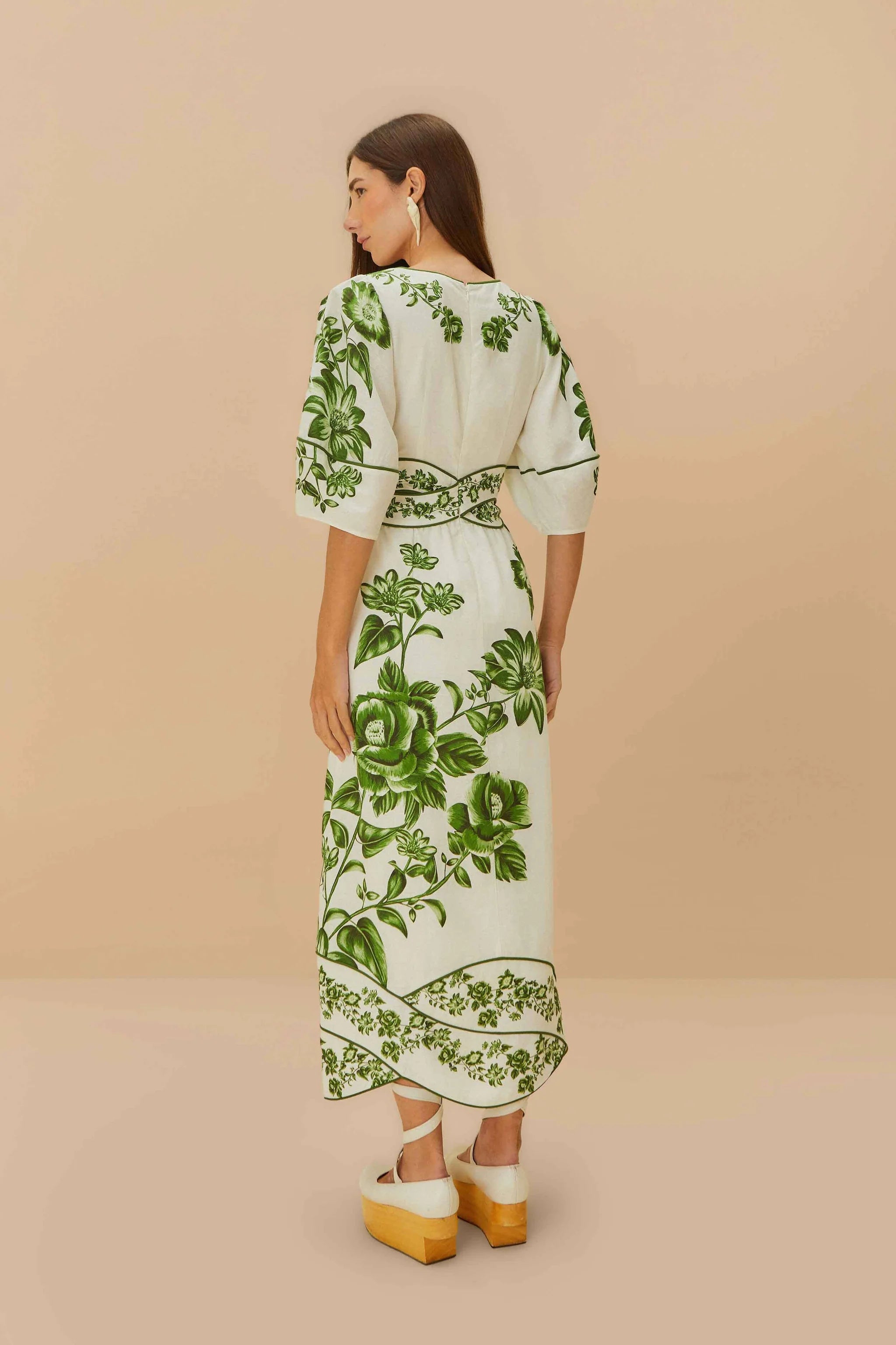 Farm Rio Floral Cascade Dress - Women's Flowy Maxi Dress with Vibrant Tropical Print | Perfect for Beach Vacations, Summer Parties & Boho Fashion