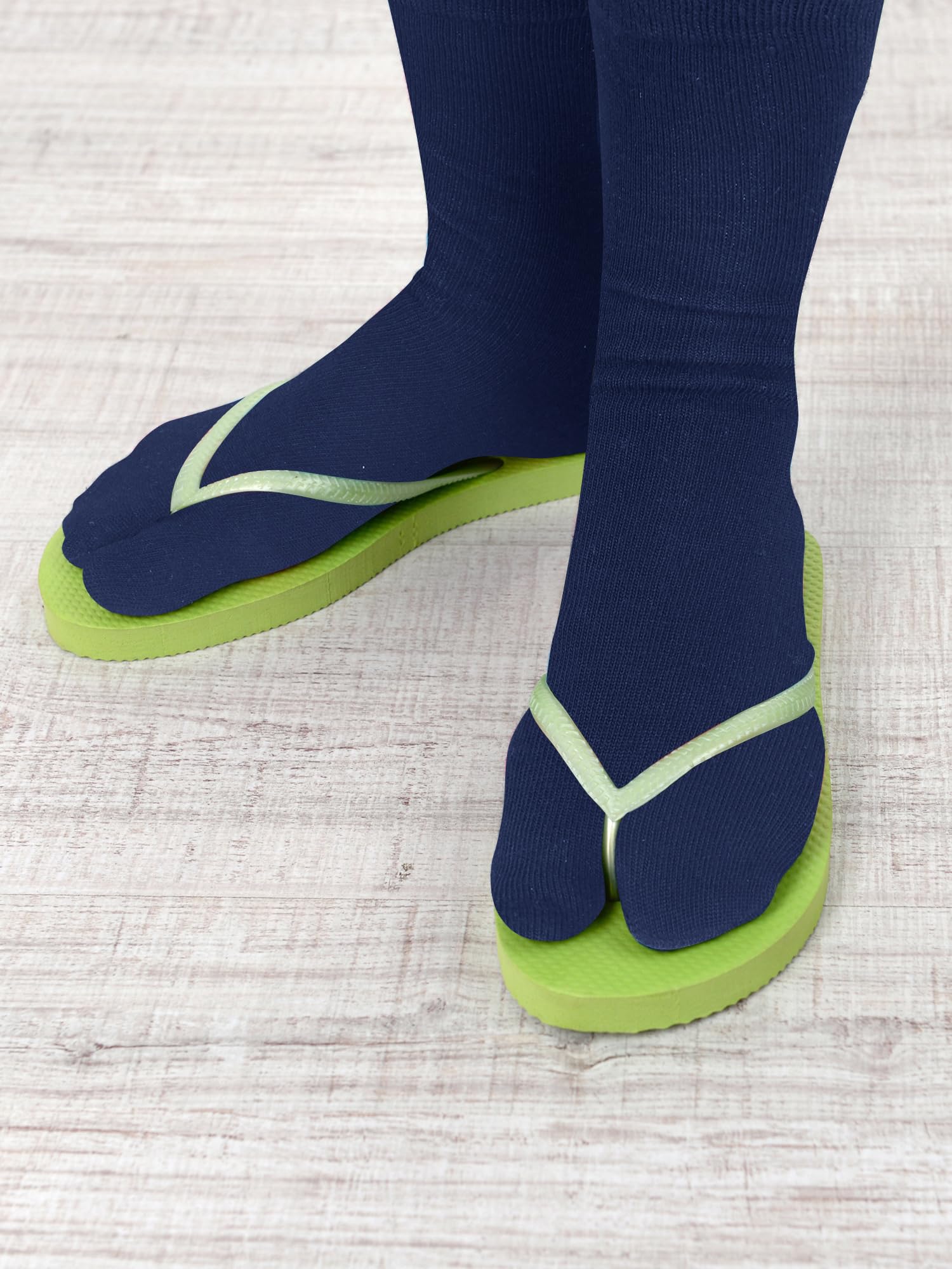 Geyoga 6 Pairs Flip Flop Socks - Split Toe Tabi Socks for Men & Women - Soft Elastic Cotton Socks for Yoga, Pilates, Home & Outdoor Activities