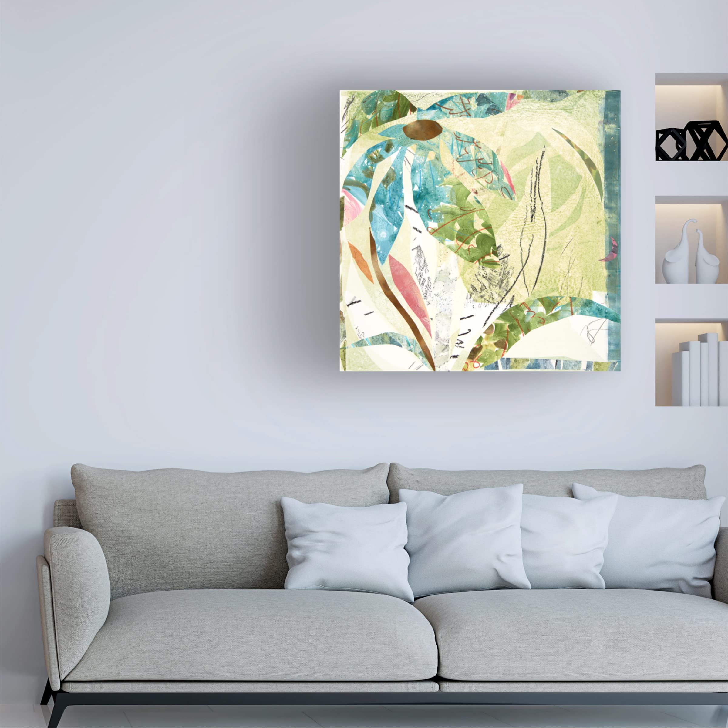 Trademark Fine Art 'Largo' Canvas Wall Art by Cynthia MacCollum - Modern Abstract Painting for Living Room, Bedroom & Office Decor
