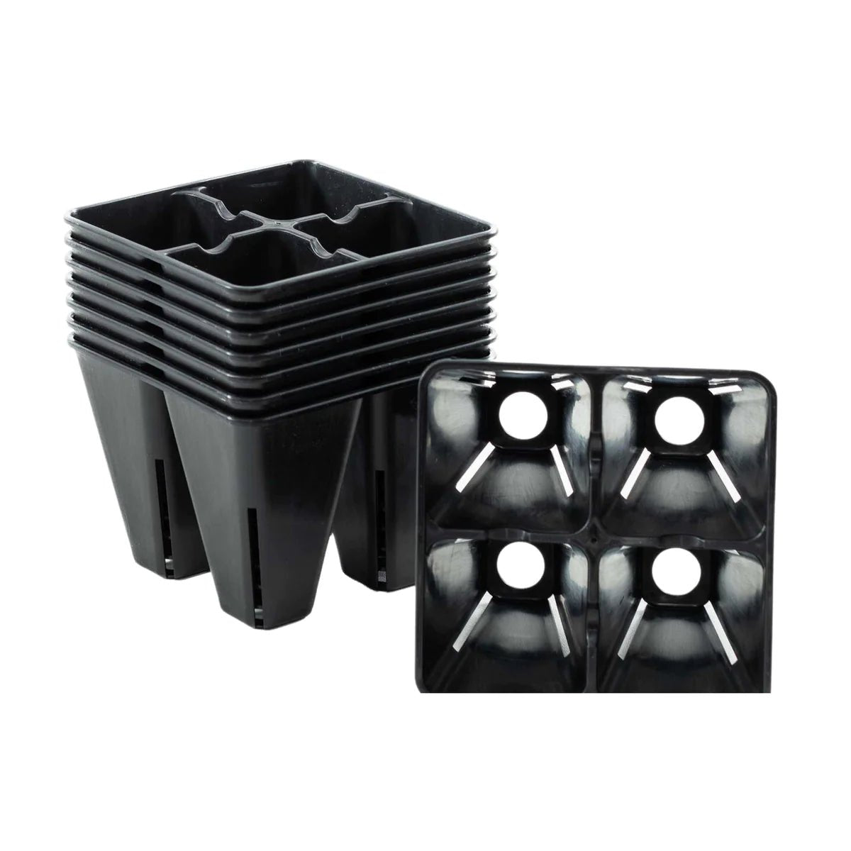 Bootstrap Farmer 4 Cell Plug Tray Inserts - Seed Starting Trays for Plants, Herbs & Vegetables - Perfect for Indoor Gardening & Greenhouse Use