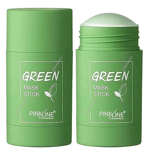 Green Tea Purifying Clay Stick Mask - Oil Control & Anti-Acne Solid Cleansing Mask for Face, Detox Mud Mask for Deep Pore Cleansing | Perfect for Travel, Gym & Daily Skincare Routine