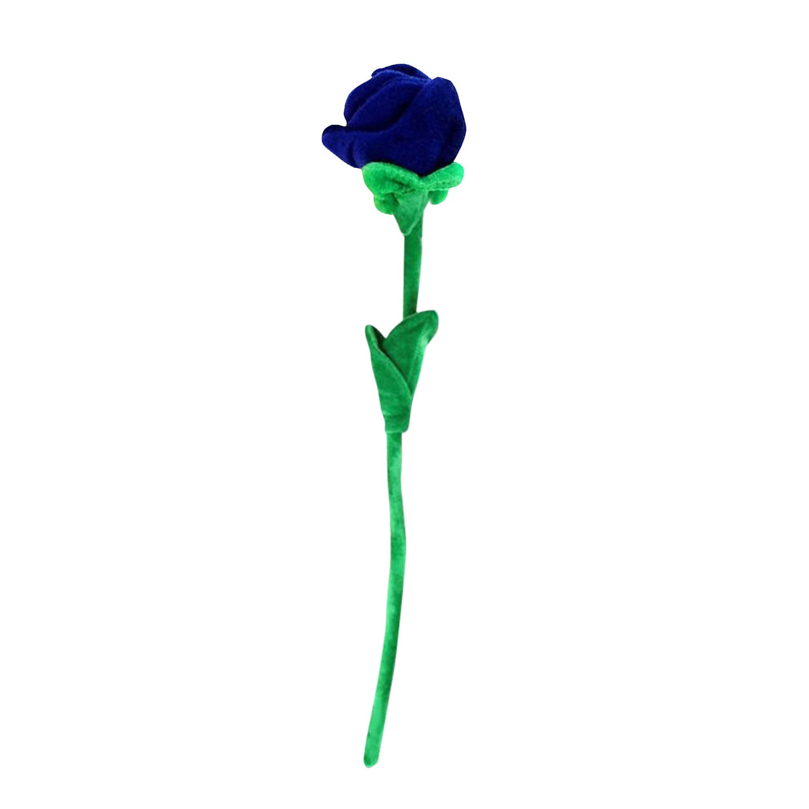 Flexible Electromagnetic Rose Toy - Realistic Simulation Flower with Plush Stem for Valentine's Day, Home Decor & Gymnast Training (Blue, One Size) | Perfect for Romantic Gifts, Table Centerpieces & Dance Props