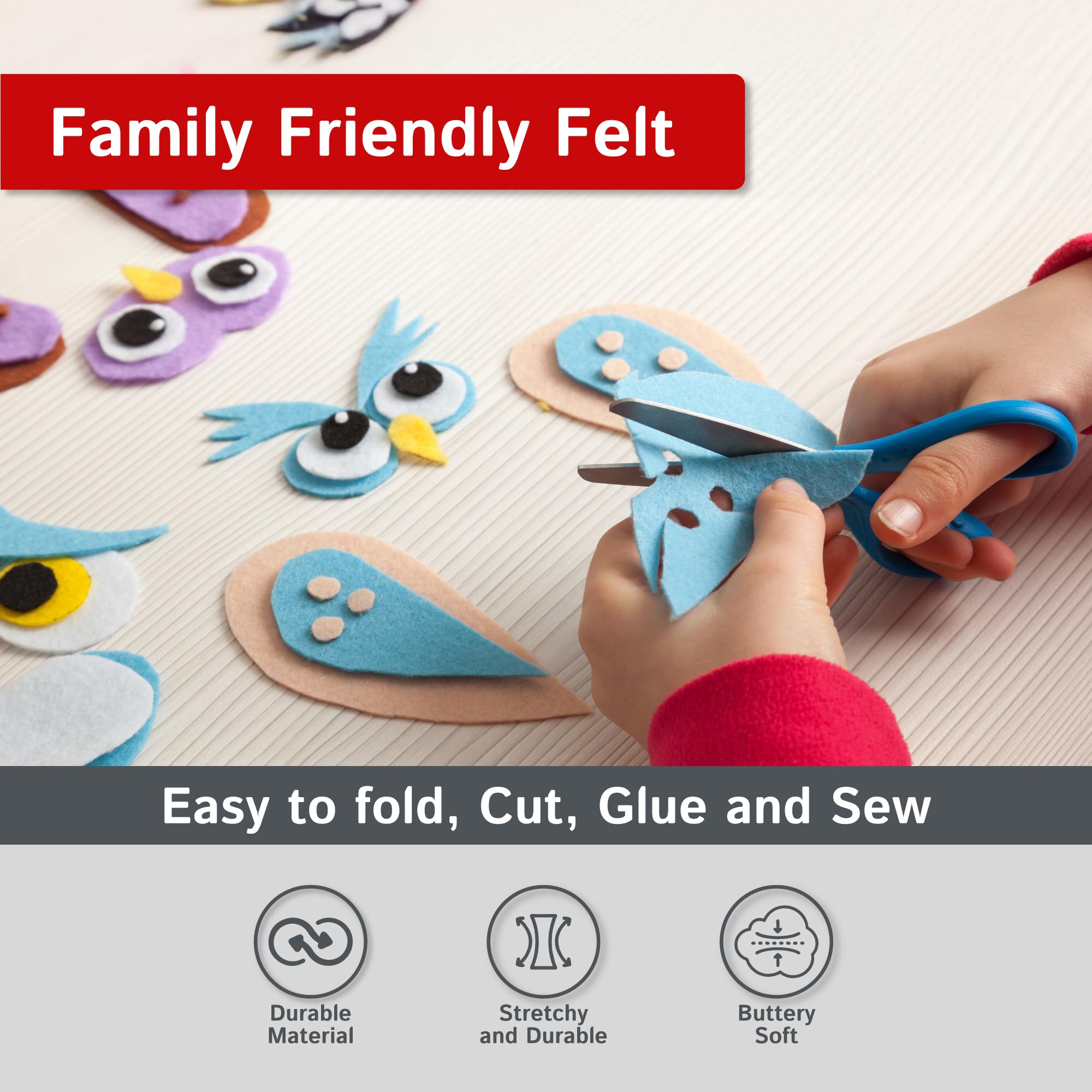 The Felt Store Craft Felt Assorted Sheets - 9