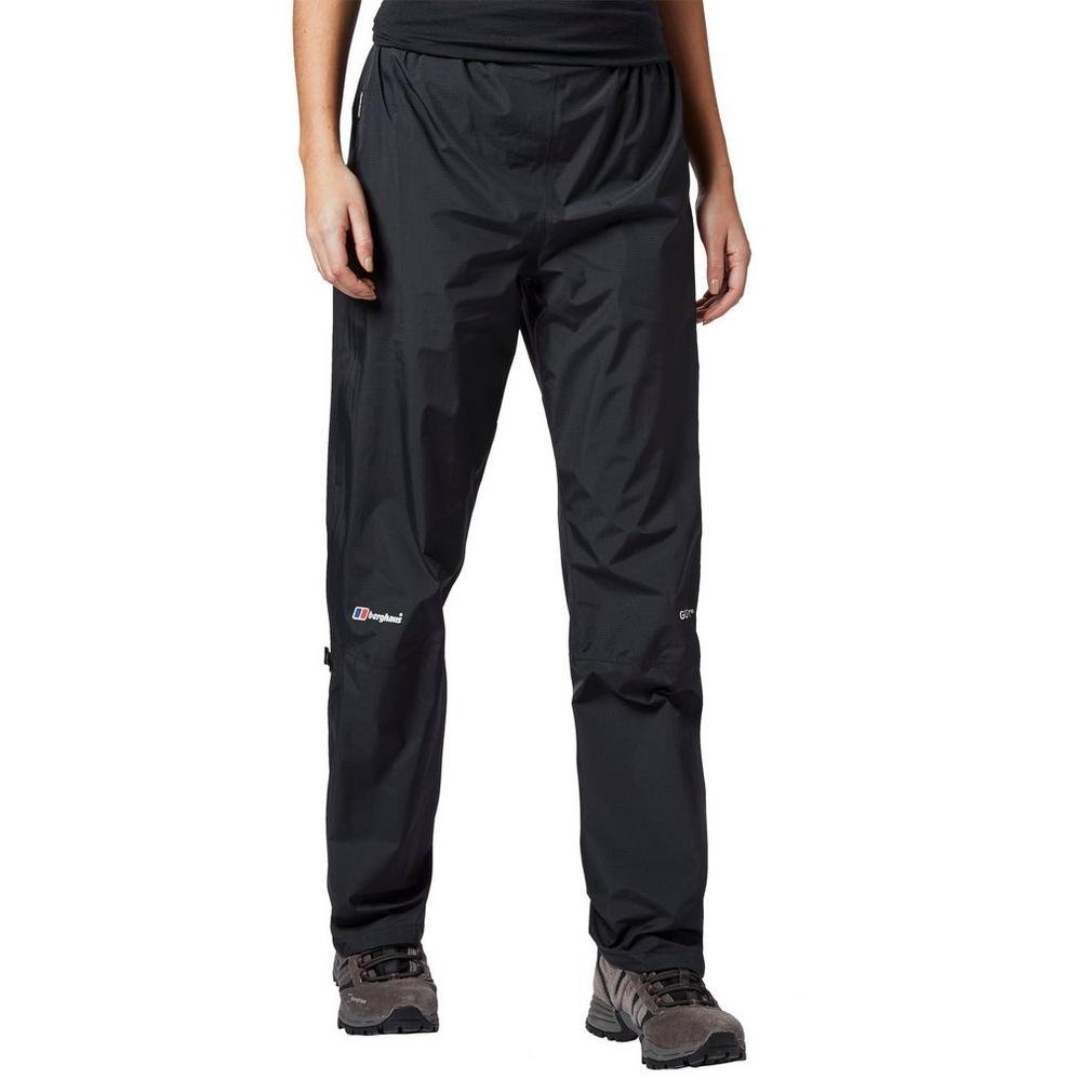 Berghaus Women's Waterproof Gore-Tex Rain Pants - Paclite Shell for Hiking, Camping & Outdoor Adventures