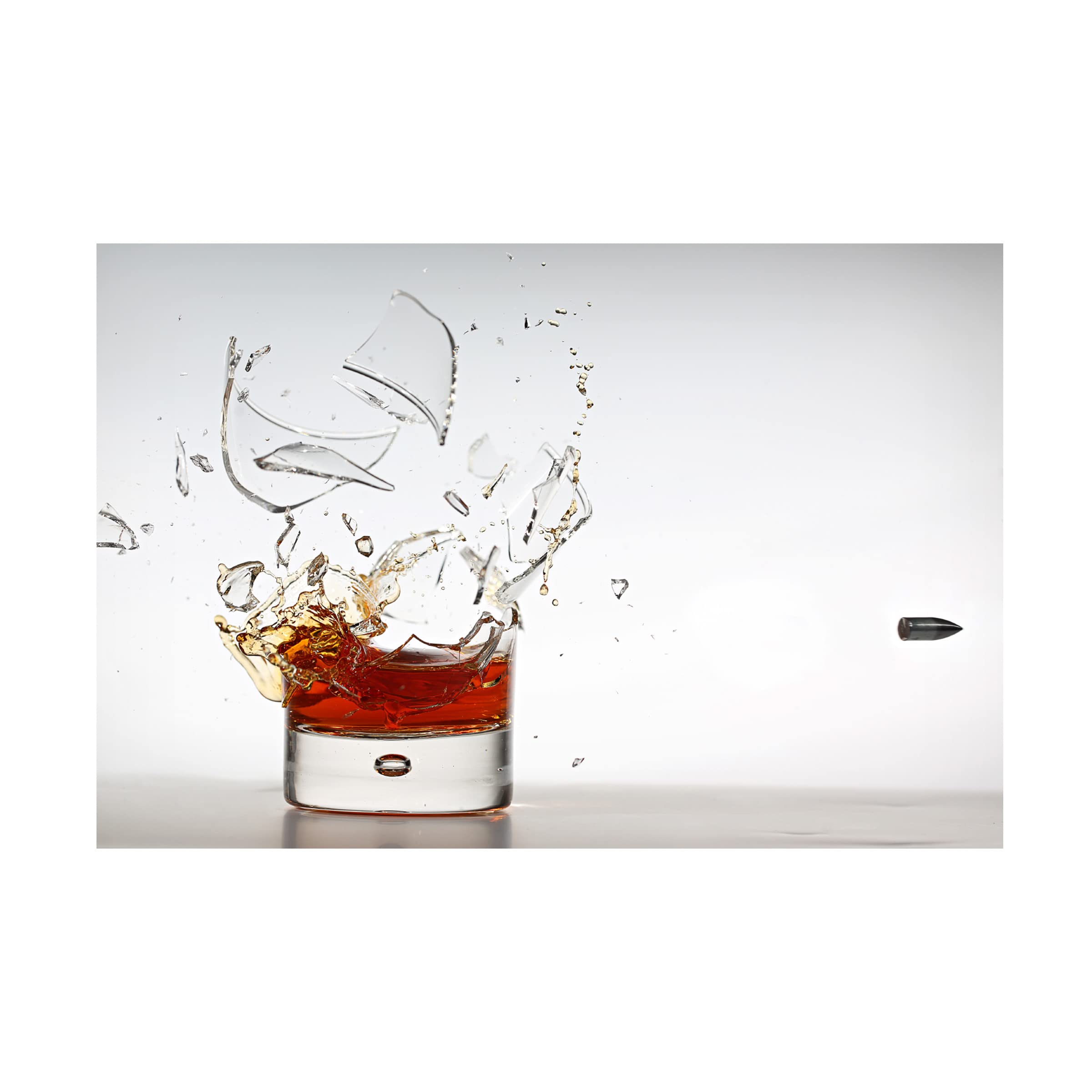 Trademark Fine Art 'Shot Of Whisky' Canvas Wall Art Print by Lex Augusteijn - Modern Home Decor for Living Room, Bar & Office
