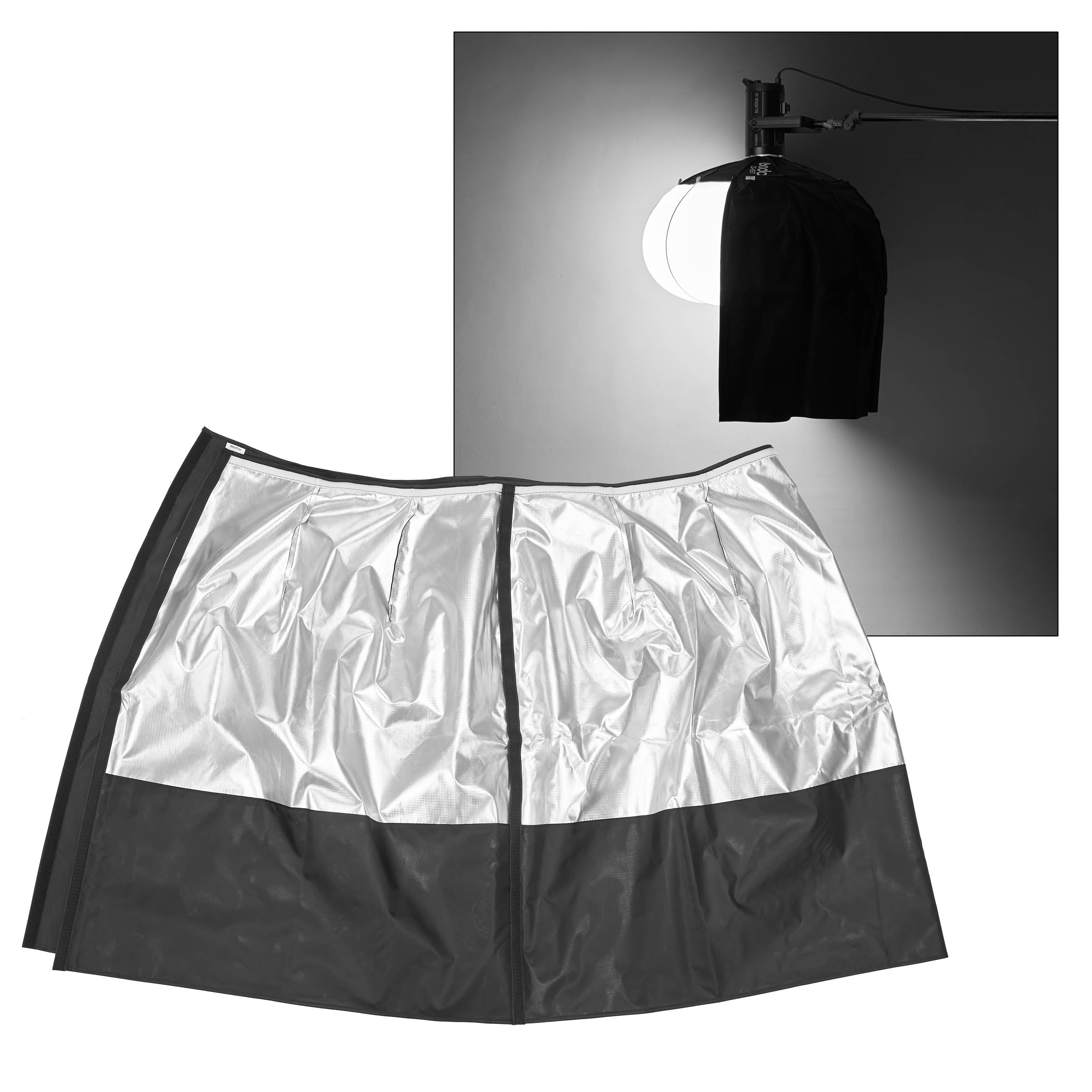 CS 85T S Reflective Light Control Skirt for CS 85T Lantern Diffuser - Perfect for Photography, Studio Lighting & Outdoor Events