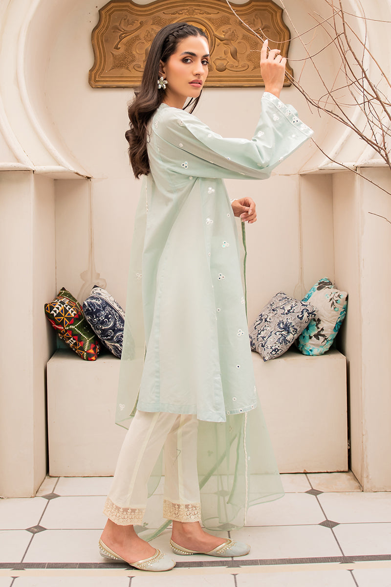 MISTY BLOOM 2-Piece Women's Ethnic Outfit Set (Kurta Shirt & Dupatta Scarf) - Traditional Indian Wear for Festivals, Weddings & Special Occasions