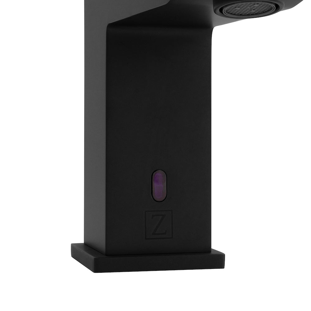 ZLINE Bliss Touchless Bathroom Faucet in Matte Black - Automatic Sensor Water Tap for Hands-Free Washing, Ideal for Modern Homes & ADA Compliant Bathrooms (BLS BFS MB)