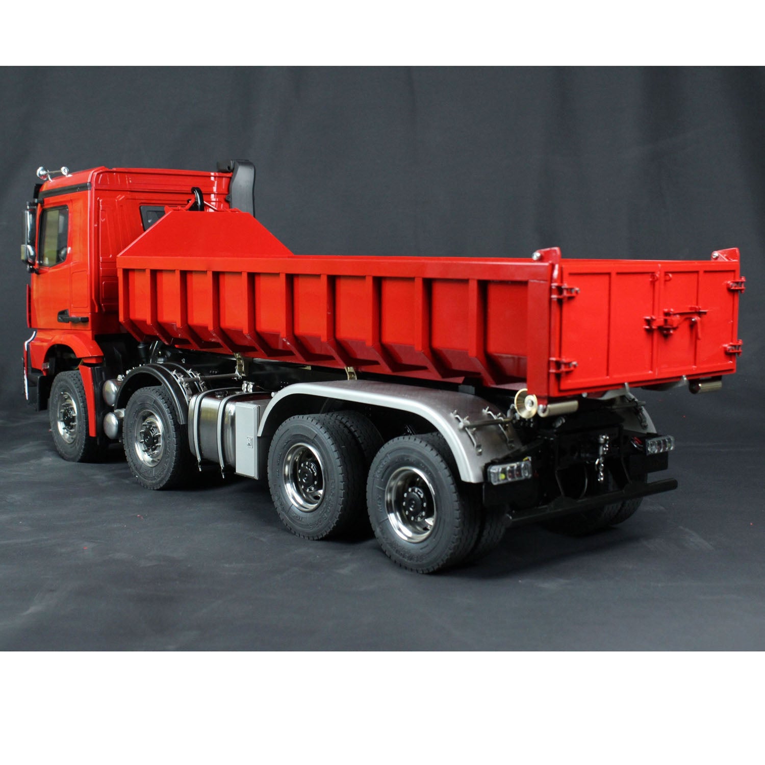 1/14 Scale 8x8 Metal Hydraulic RC Dump Truck - Radio Controlled Tipper with Standard Bucket | Hobby Model DIY PNP Kit | Perfect for Construction Site Play & Off-Road Adventure