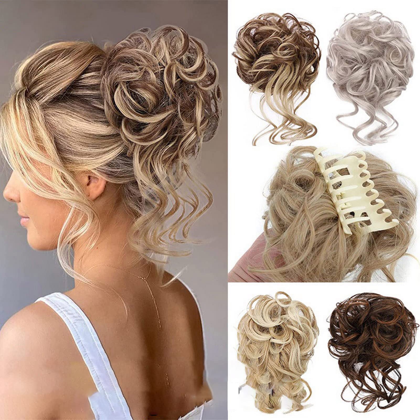 Stylish Wavy Claw Clip for Messy Bun Updo - Hair Accessory for Women | Perfect for Casual, Work & Party Hairstyles