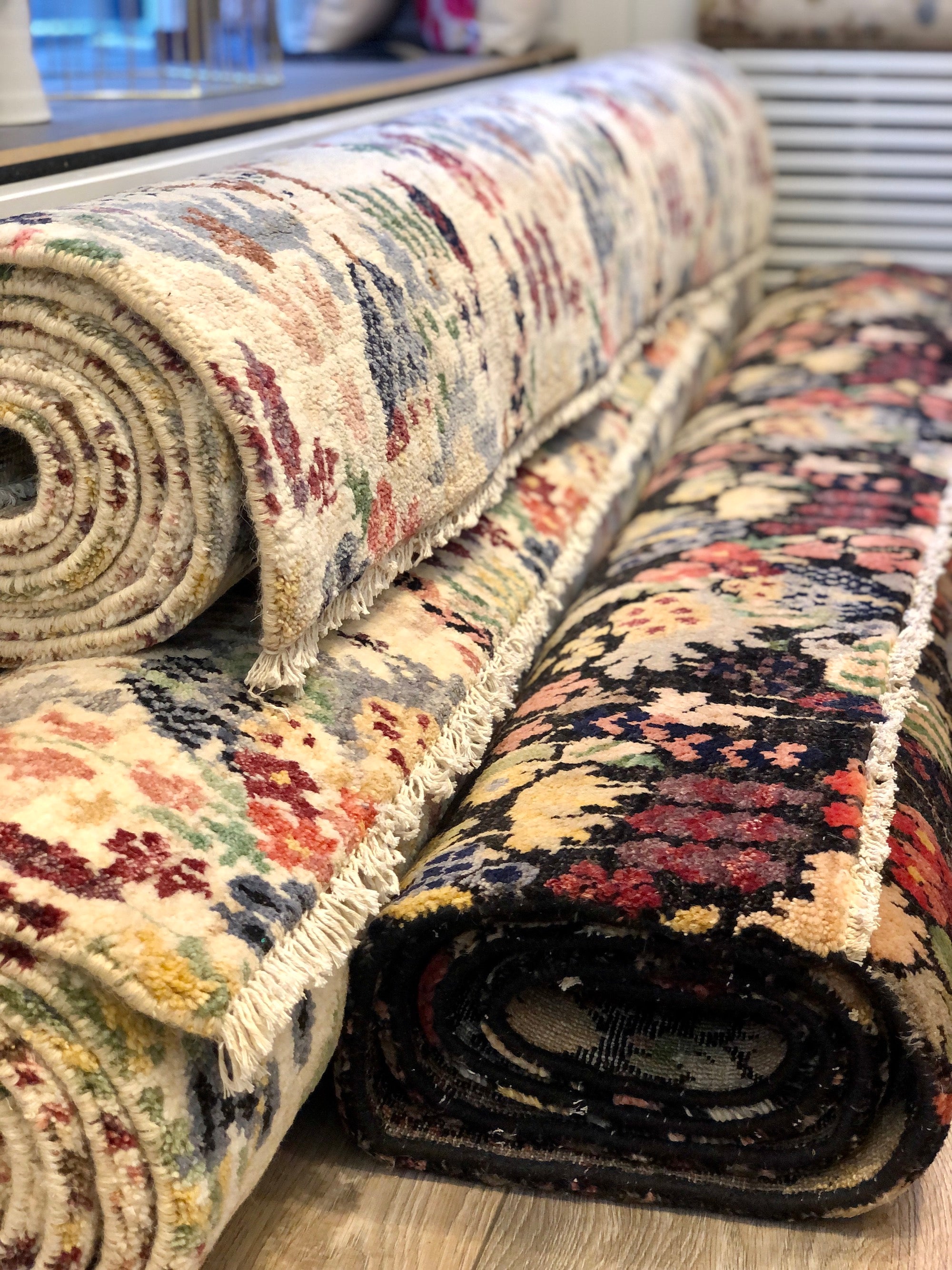 Premium Off White Oriental Rug 235x317 cm (7.7x10.4 ft) - Handmade Luxury Carpet for Living Room, Bedroom & Dining Area Decor