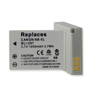Canon NB-5L Rechargeable Lithium-Ion Battery for Powershot SX200 IS, SX210 IS, SX220 HS & 3000 970 IS Cameras - Perfect for Travel Photography & Vlogging
