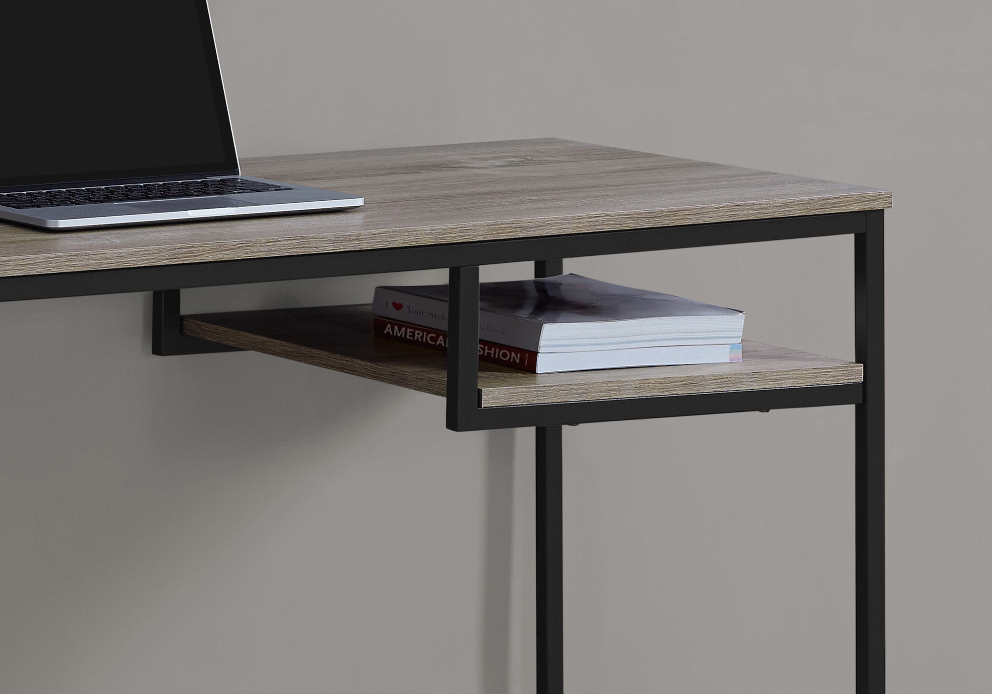Office Series 48L Dark Taupe & Black Metal File Cabinet - Perfect for Home, Office, and Workspace Organization
