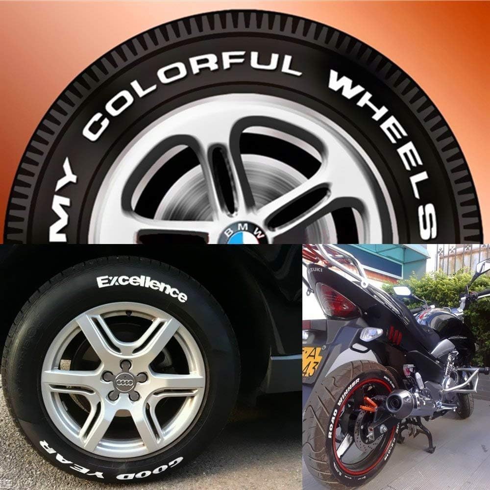 4 Pack Waterproof Car Tire Paint Pens - Tire Lettering Marker for Custom Designs, Pink Automotive Touch-Up Paint (Perfect for Car Shows, Off-Roading & Personalization)