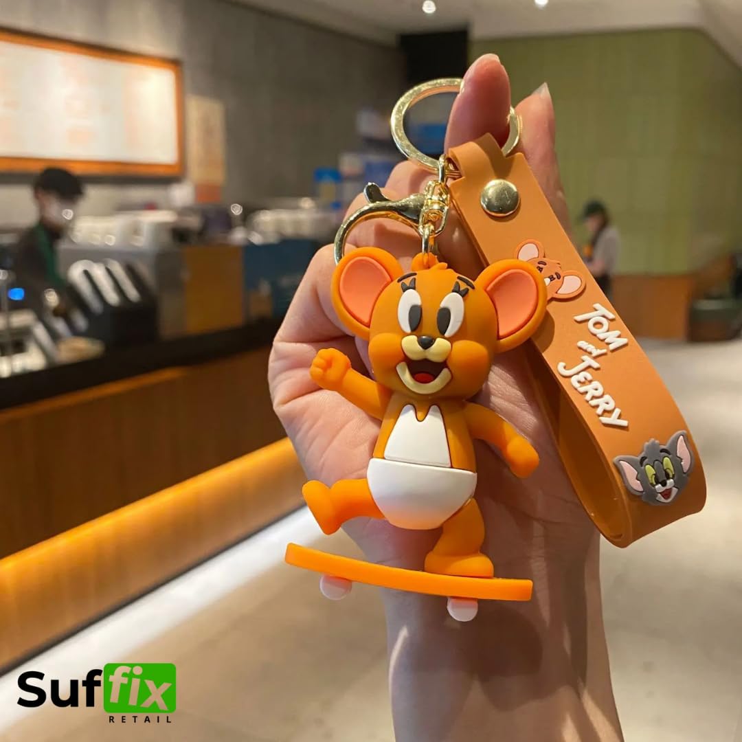 Premium Anime Keychain - One Piece Keychain for Girls | 3D PVC Key Ring | Cute Keychain Accessories for Backpacks, Purses & Gifts | Official Suffix Retail Collection