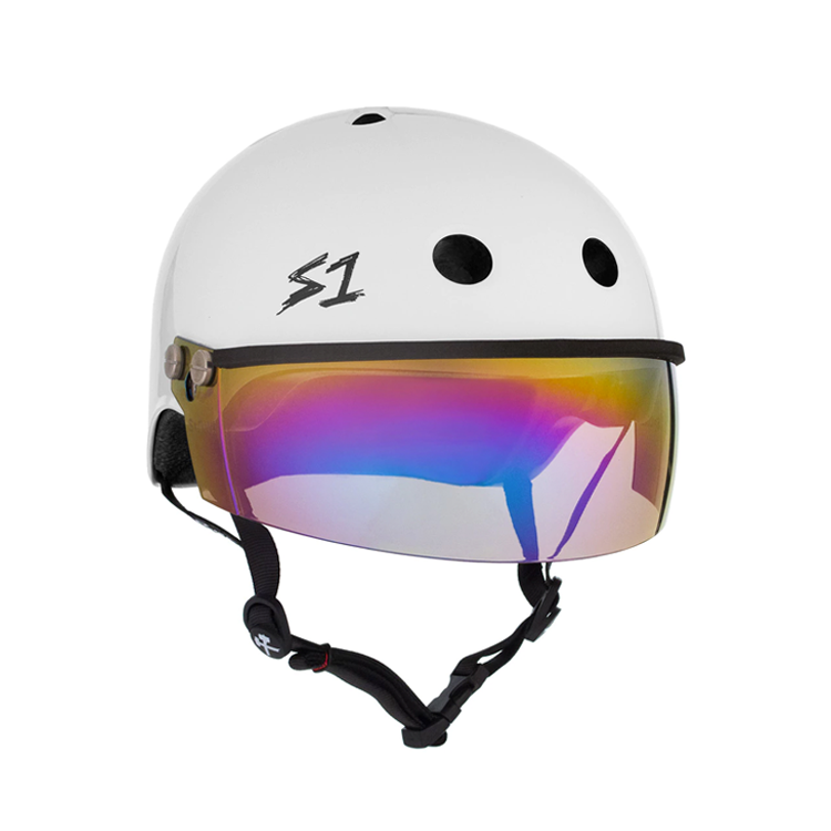 Lifer Motorcycle Helmet with Iridium Gradient Mirror Visor - Lightweight & Durable for Safe Riding - Perfect for Street Bikes, Cruisers & Commuting