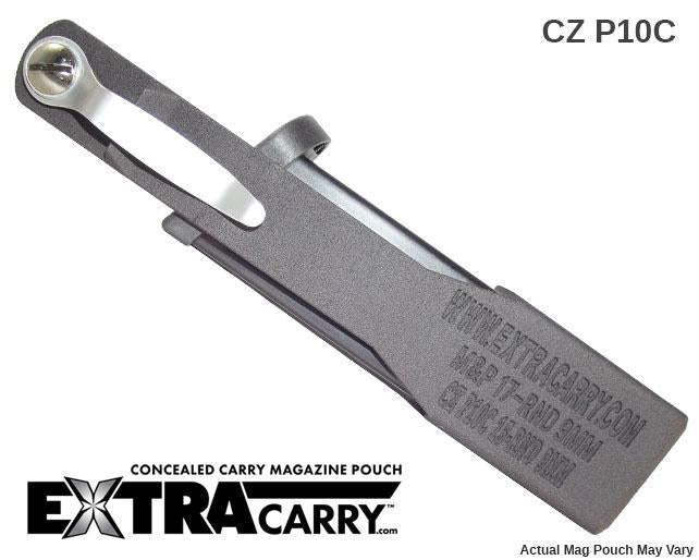 CZ P10C 9mm 15-Round Magazine Pouch - Tactical Holster for Concealed Carry & Range Shooting | Compatible with CZ Pistols | Durable Nylon Construction