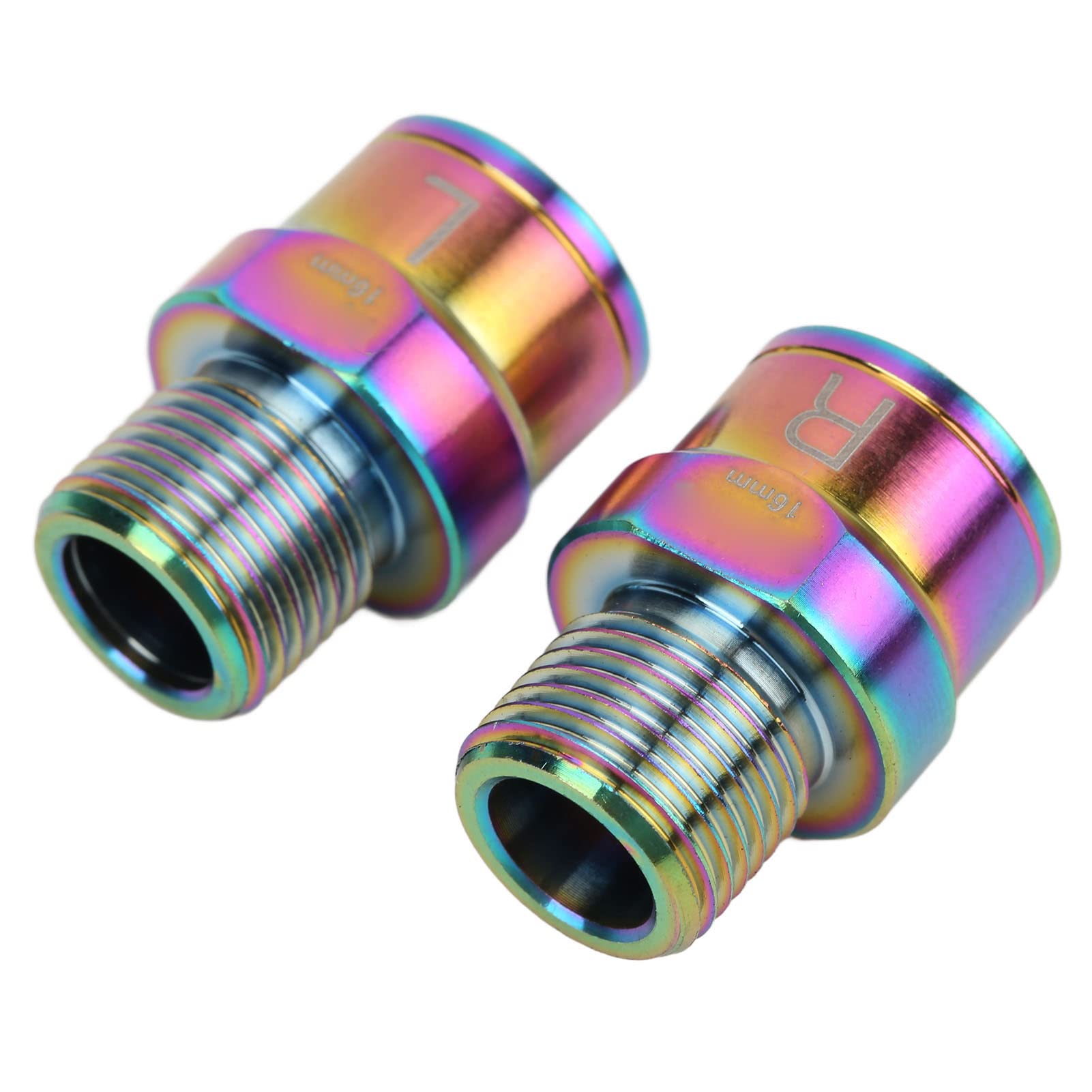 EATC 16mm Corrosion Resistant Titanium Alloy Bike Pedal Extensions for Mountain Bikes - Perfect for Trail Riding & Off-Road Cycling