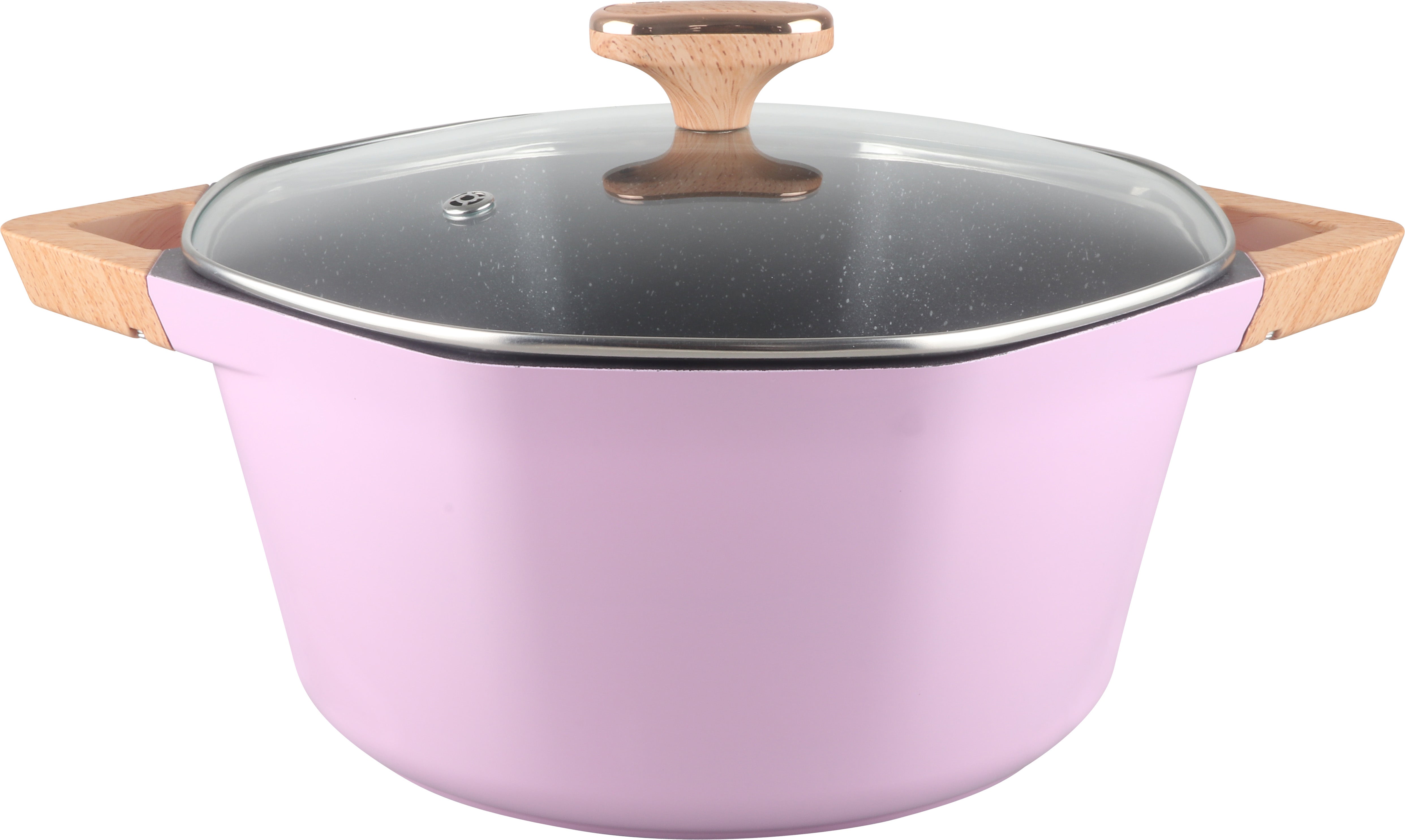Premium OCTAGON 4-Piece Nonstick Cookware Set - Frying Pan, Saucepan & Pots with Glass Lids - Perfect for Sautéing, Boiling & Frying - Ideal for Home Kitchen & Restaurant Use