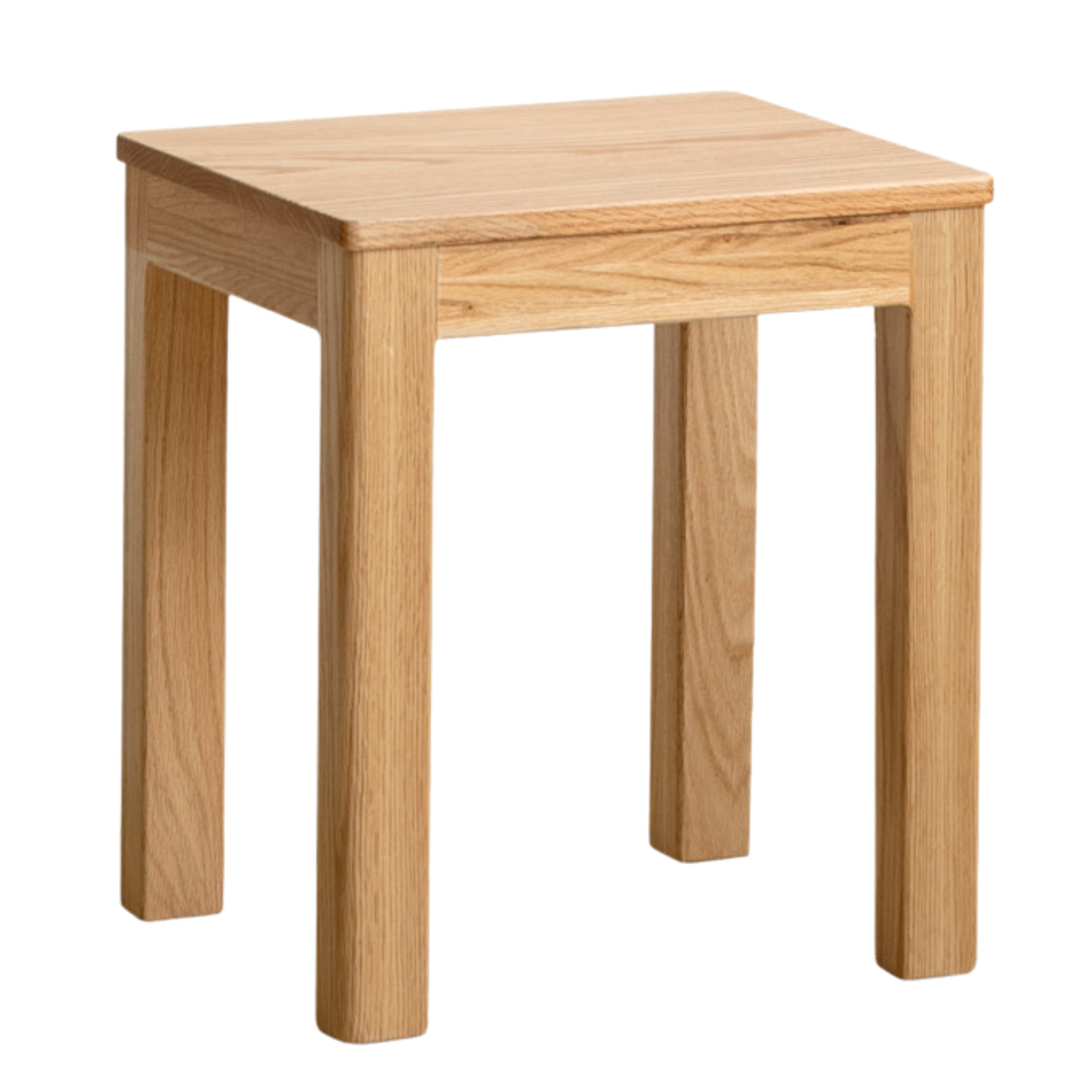 Solid Oak Wood Stool - Rustic Bar Stool, Kitchen Island Stool & Counter Height Stool for Home, Cafe and Restaurant Use