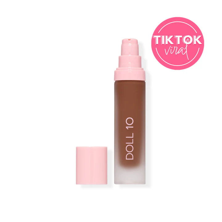 Doll 10 TCE Super Coverage Serum Makeup with Peptides - Full Face Foundation for Flawless Coverage | Perfect for Daily Wear & Special Occasions