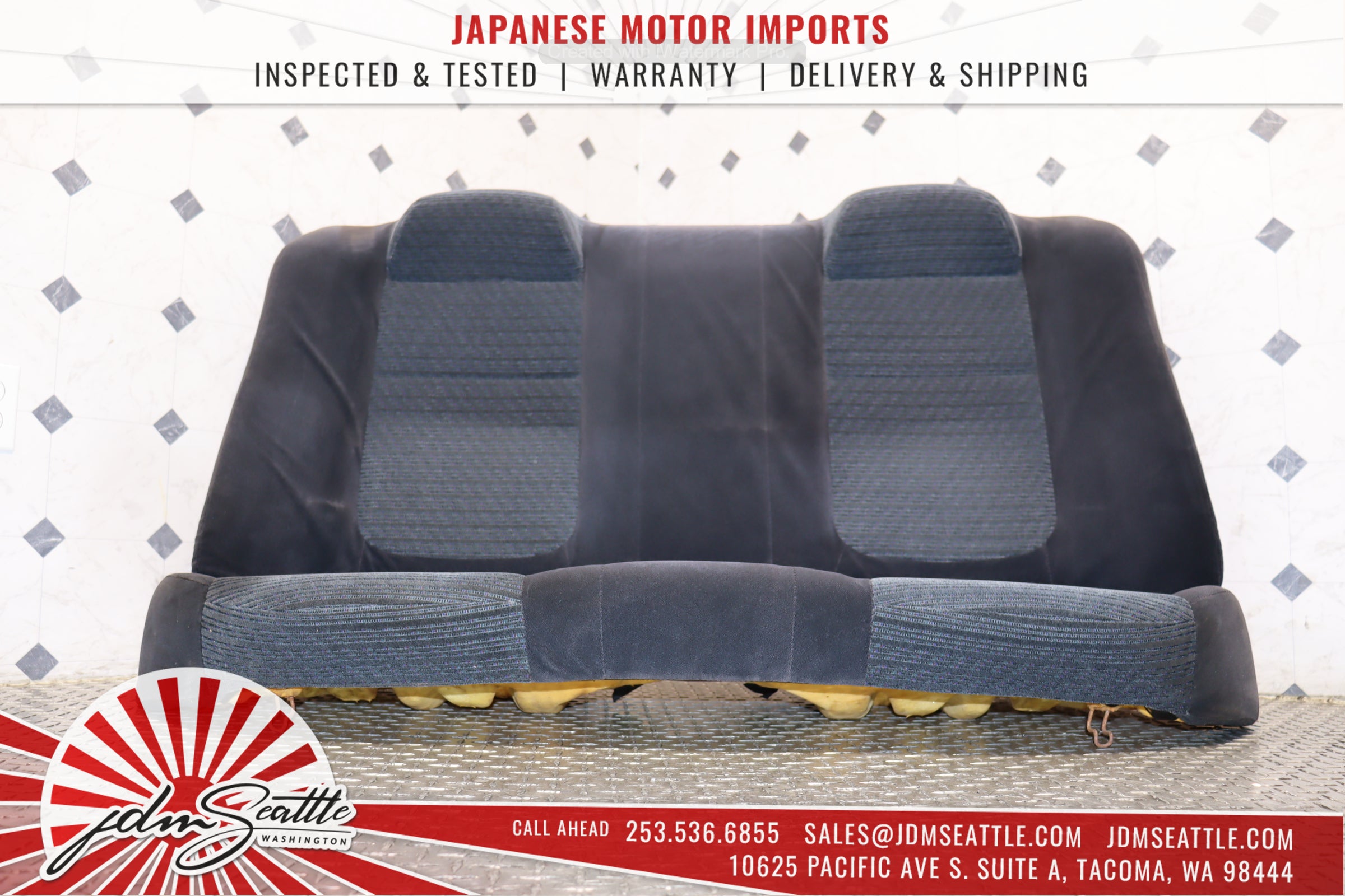1993-2001 Honda Acura Integra DB6 OEM Front & Rear Cloth Seat Set - Perfect Replacement for Classic Car Restoration & Interior Upgrade