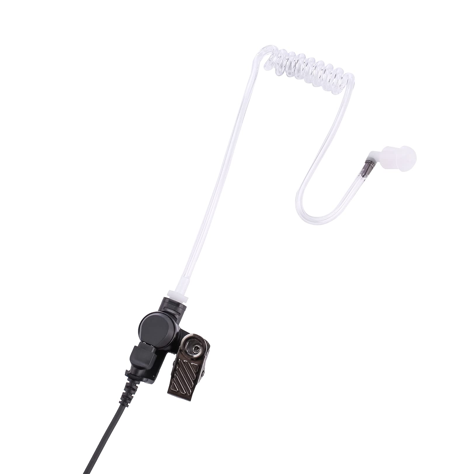 POFENAL Earpiece Headset for HYT Hytera PD502 PD562 BD502 TC-508 TC-580 Walkie Talkie Radios - Clear Acoustic Tube with Large PTT Button - Ideal for Security, Construction & Event Staff Communication