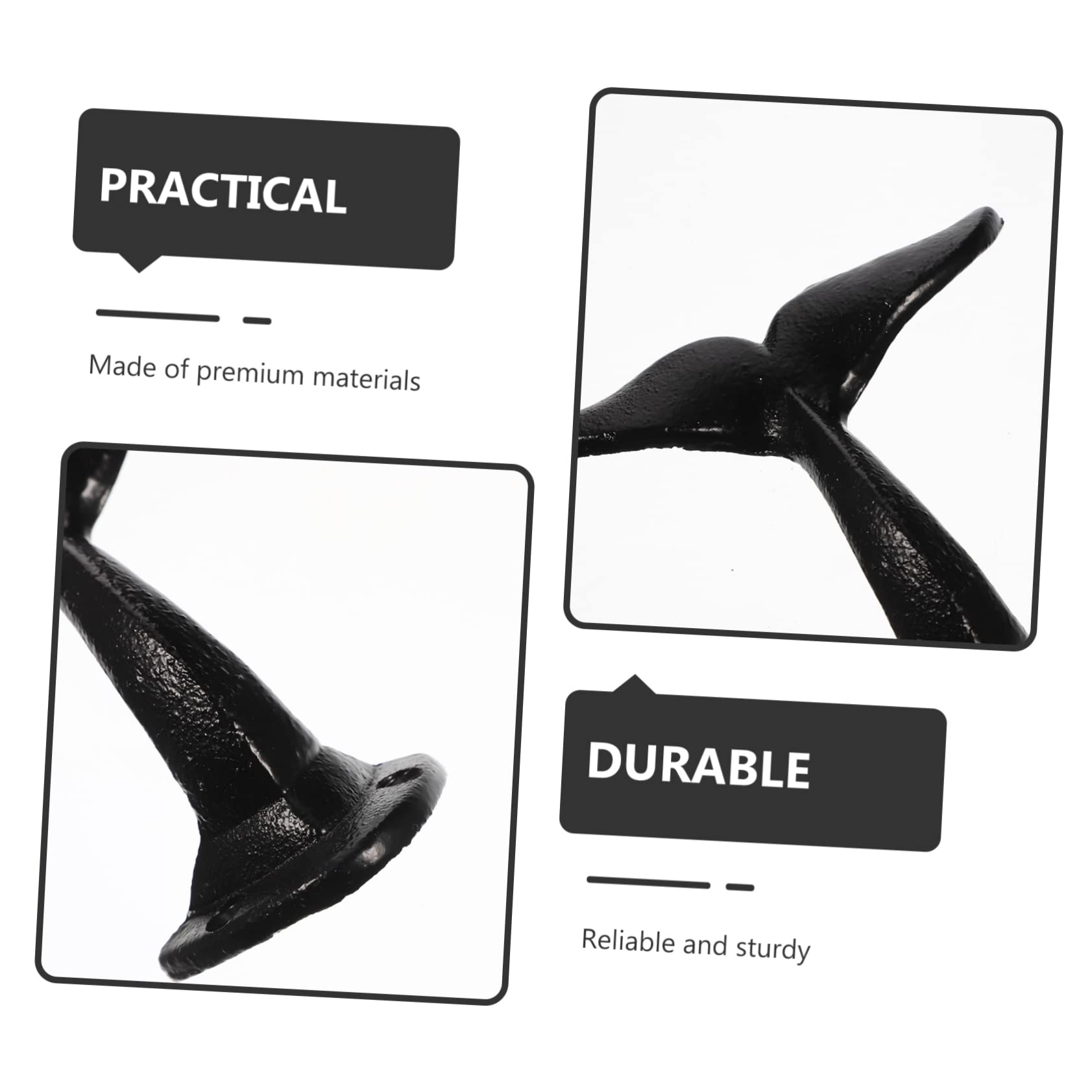 LIFKICH Garage Organization Tool - Heavy Duty Wall Mount Hooks with Fish Tail Design for Sturdy Storage - Perfect for Hanging Tools, Bikes, and Garden Equipment in Garage, Shed, or Workshop