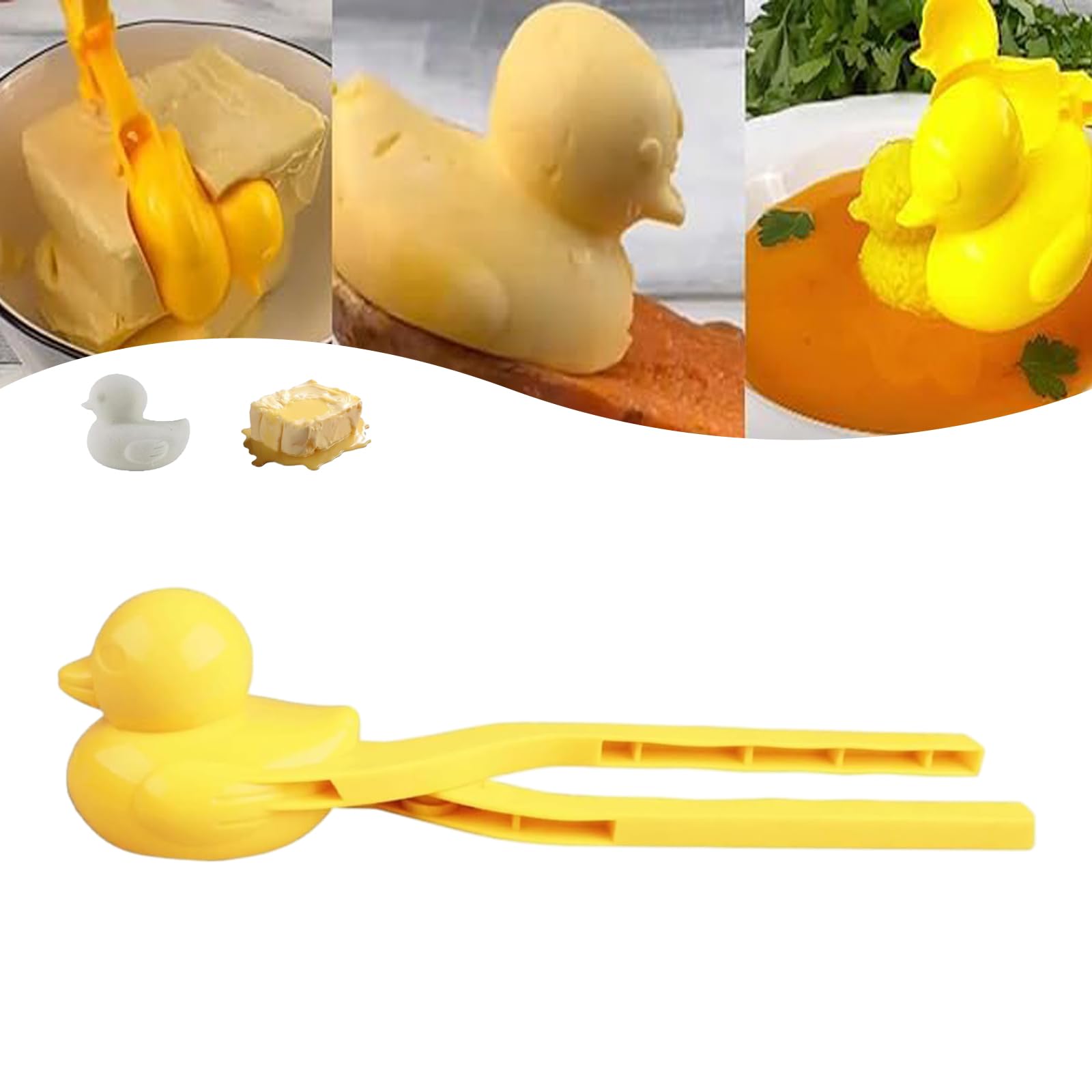 Butter Duck Mold - Duck Rice Mold & Snowball Maker Set - Kitchen & Baking Tools for Rice, Butter, and Snowball Making - Perfect for DIY Cooking, Kids Play, and Winter Fun