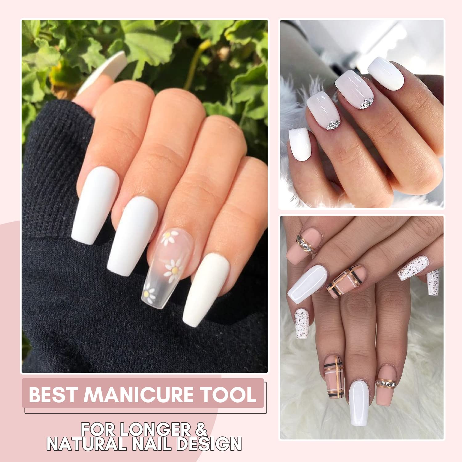 Makartt Clear Nail Polish Organizer - Holds 48 Bottles, Includes Poly Nail Gel, Extension Gel & White Builder Gel - Perfect for Salon, Home & Professional Nail Artists