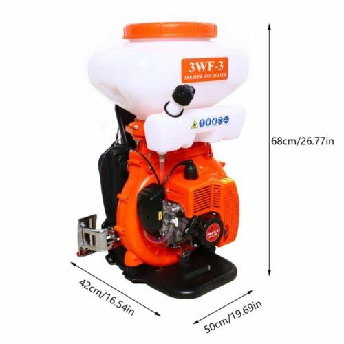 3-in-1 Gas Powered Backpack Fogger Sprayer & Leaf Blower - 3.7 Gallon Heavy Duty ULV Machine with Extended Hose for Garden, Lawn, and Agricultural Spraying | Perfect for Pest Control, Disinfection, and Crop Maintenance