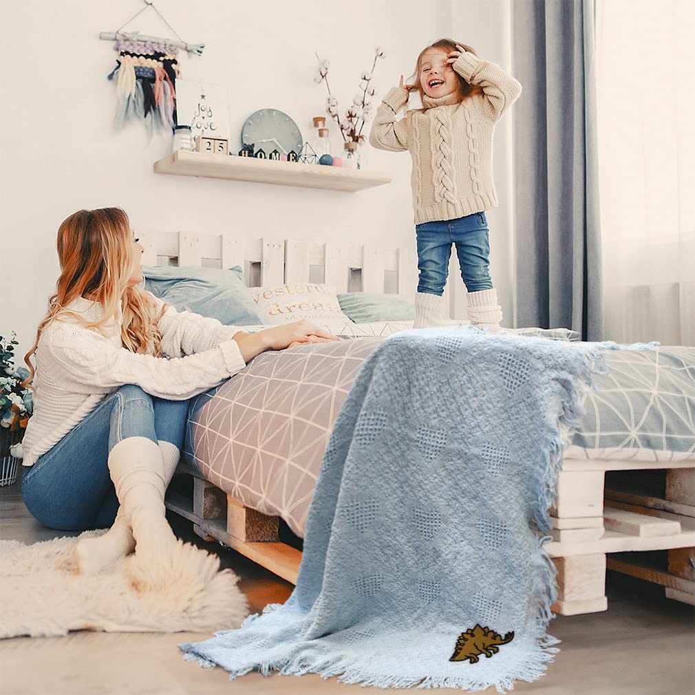Dinosaur Stegosaurus Baby Blanket - Soft Cotton Nursery Bedding for Boys & Girls | Perfect for Cribs, Strollers & Toddler Naps