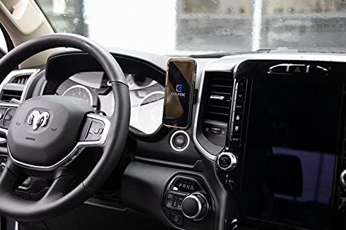 Magnetic Wireless Phone Mount Charger for Dodge Ram 1500-5500 (2019+ Models) - Left Side Installation | Car Accessories for Hands-Free Driving & GPS Navigation