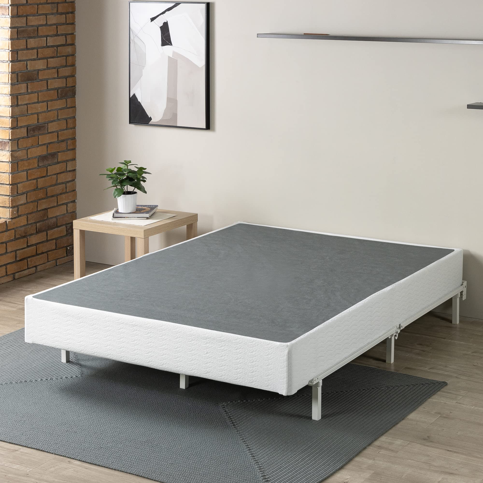 ZINUS 9 Inch Metal Smart Box Spring - Full Size Mattress Foundation with Strong Steel Frame | Quick & Easy Assembly | Bedroom Furniture for Home, Guest Room, Dormitory