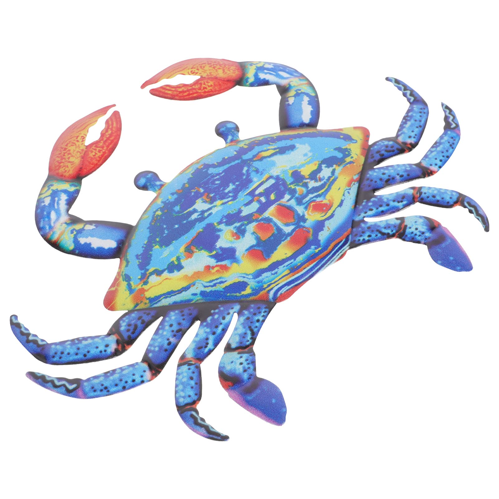 Metal Crab Wall Art - Coastal Beach Decor for Patio & Bathroom