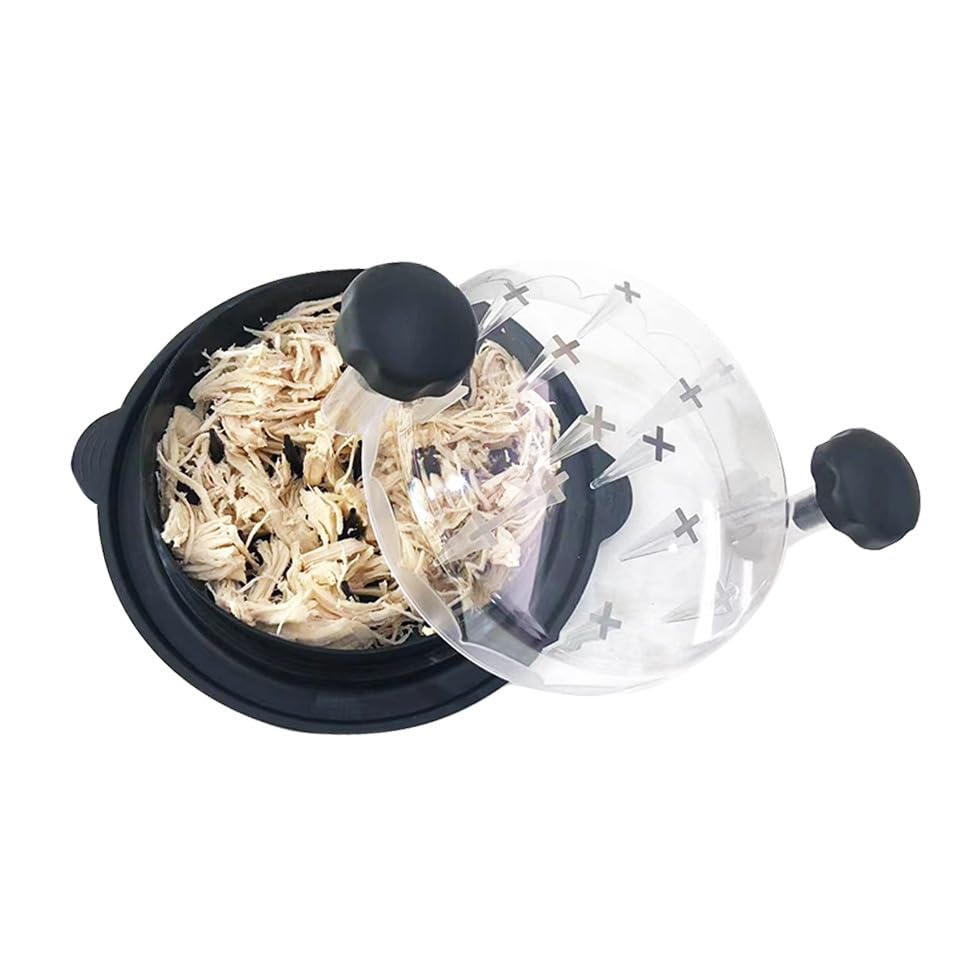 Premium Transparent Meat Shredder Claws - Heavy Duty Chicken Shredder Tool, Pulled Pork Shredder, Meat Grinder for BBQ, Cooking & Meal Prep - Ergonomic Kitchen Gadget for Shredding Chicken Breast, Beef & More (CHISHR01, Small, Black) - Perfect for Home Chefs, BBQ Parties & Meal Prepping
