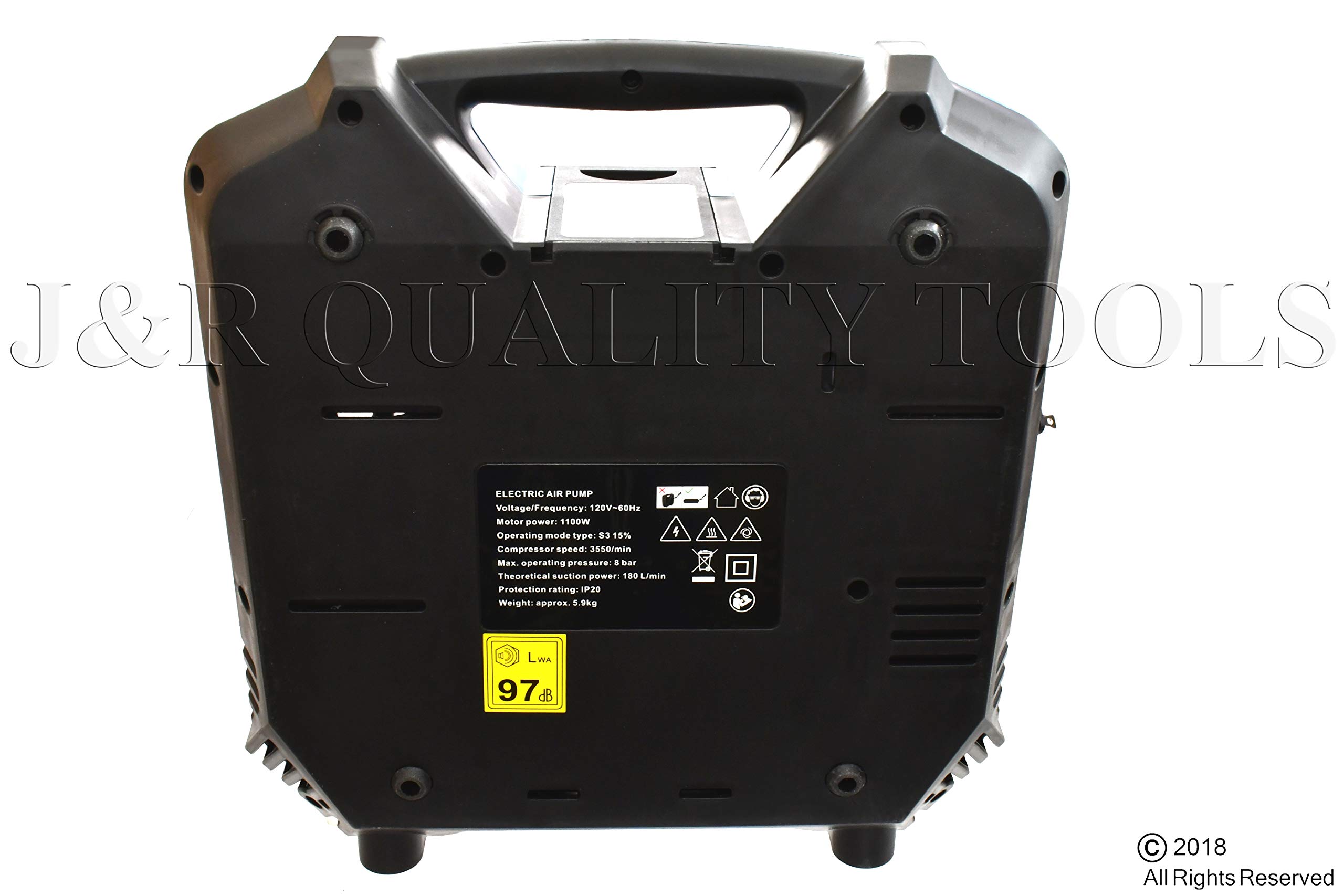 1.5HP 115 PSI 6.3 CFM Air Compressor - Powerful 120V Portable Electric Air Pump for Home Garage, Workshop & DIY Projects