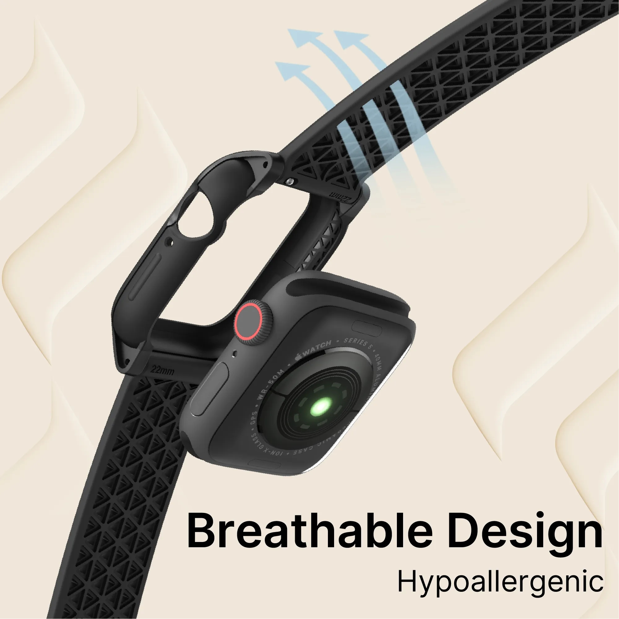 Rugged 40mm Protective Case with Band for Apple Watch Series 6/5/4/SE (2nd/1st Gen) - Durable Cover for Outdoor Sports & Active Lifestyle
