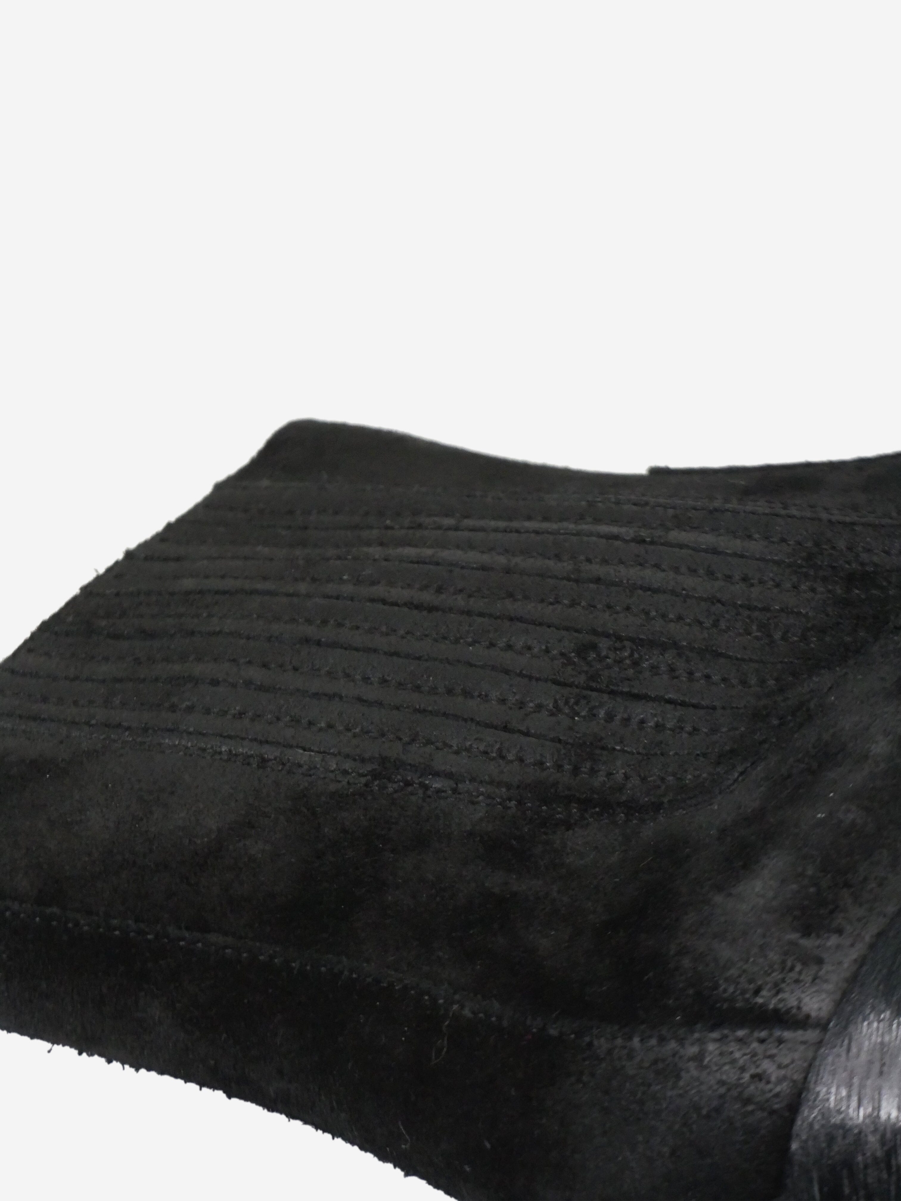 Black Suede Ankle Boots Women's Size EU 41 (US 10) - Stylish & Comfortable for Fall, Winter, and Casual Outfits
