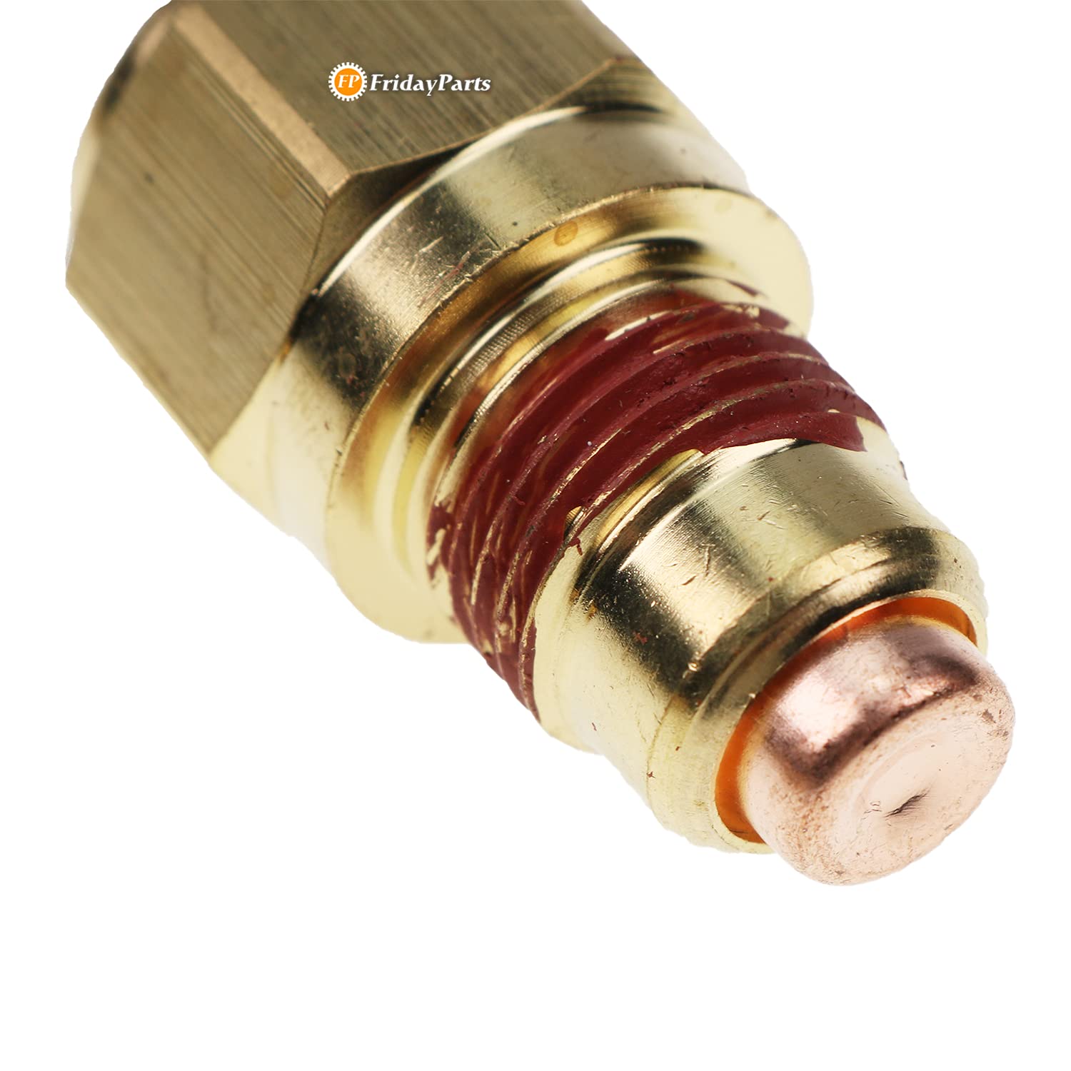 FridayParts Water Temperature Sensor YM121250-44901 Compatible with Komatsu CK20-1 CK25-1 CK30-1 CK35-1 PC110R-1 PC12R-8 PC15R-8 PC20R-8 PC27R-8 PC35R-8 PC45R-8 PC75-1 PC75R-2 - Replacement Engine Coolant Temp Sensor for Excavators & Construction Equipment