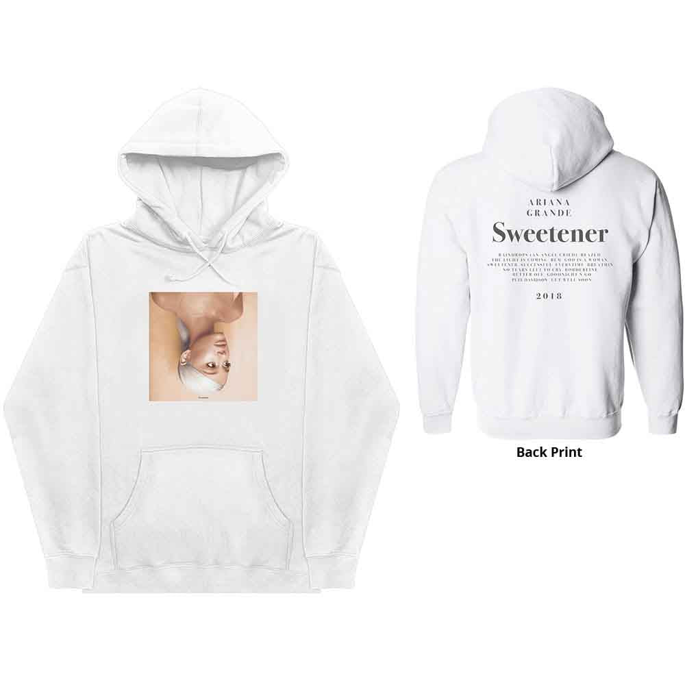 Ariana Grande Sweetener Unisex Pullover Hoodie with Back Print - Soft Cotton Streetwear for Concerts & Casual Outfits