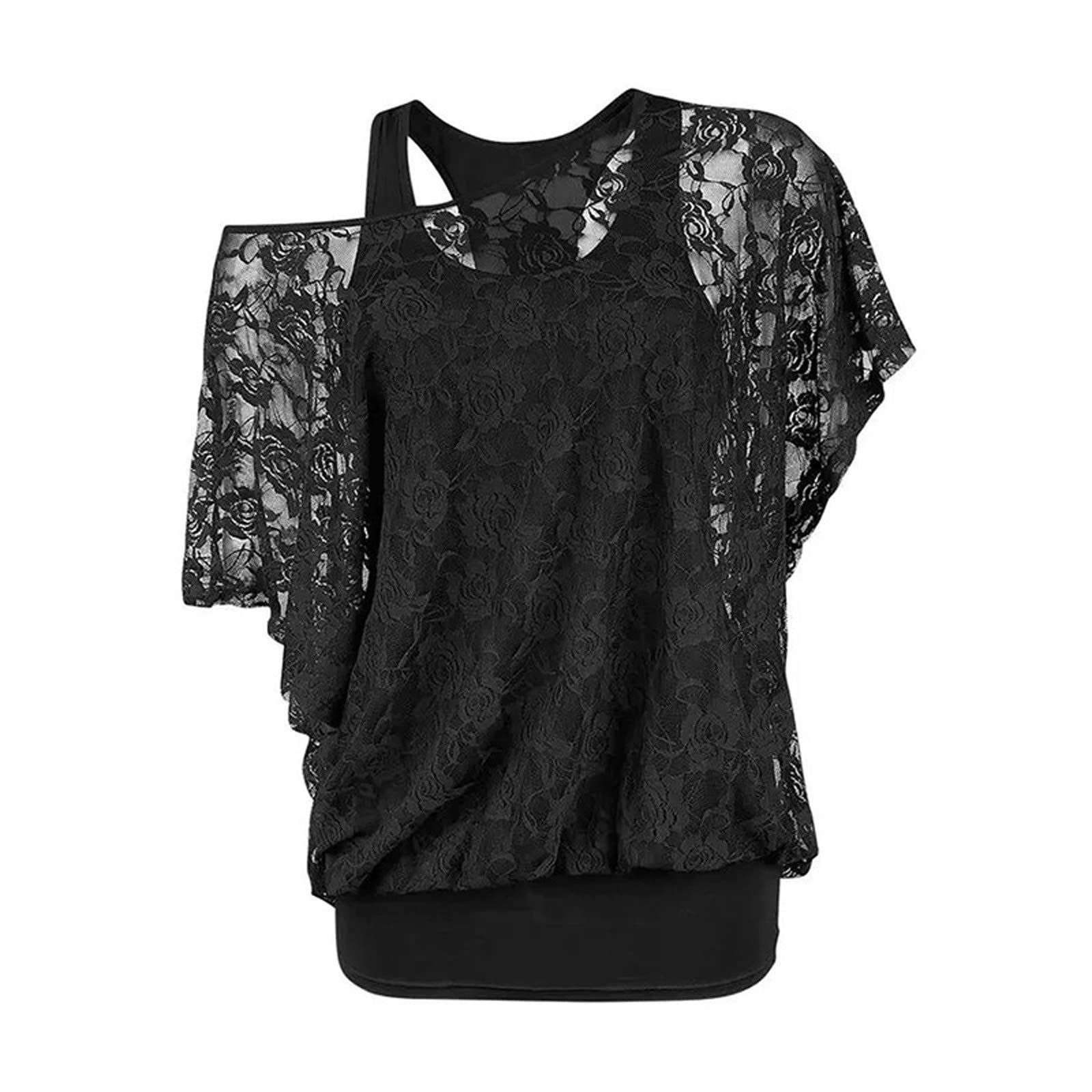 Women's Casual Summer Tops - Novelty Letter Graphic Tees, Oversized Drop Shoulder Longline Shirts for Women | Perfect for Beach Outings, Streetwear Fashion & Everyday Comfort