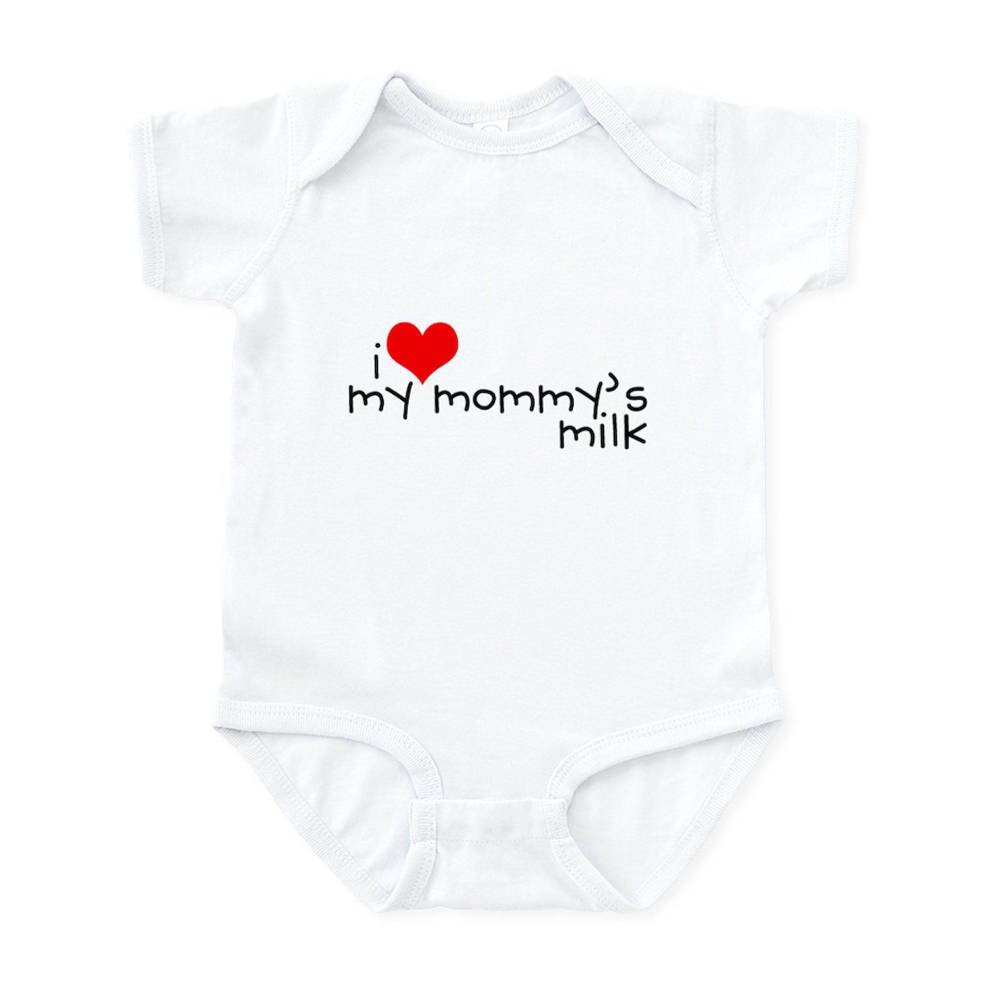 I Love My Mommy's Milk Infant Creeper - Cute Baby Bodysuit & Romper for Newborns | Perfect for Breastfeeding Support & Baby Photo Shoots