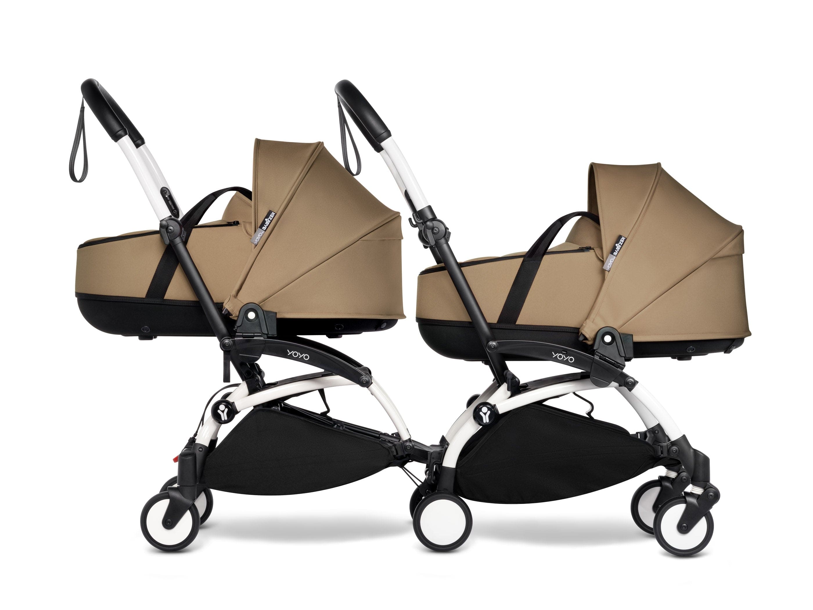 Stokke YOYO 3 Double Stroller with Bassinet - Lightweight Compact Travel Stroller for Twins - Perfect for Air Travel, City Walks & Outdoor Adventures